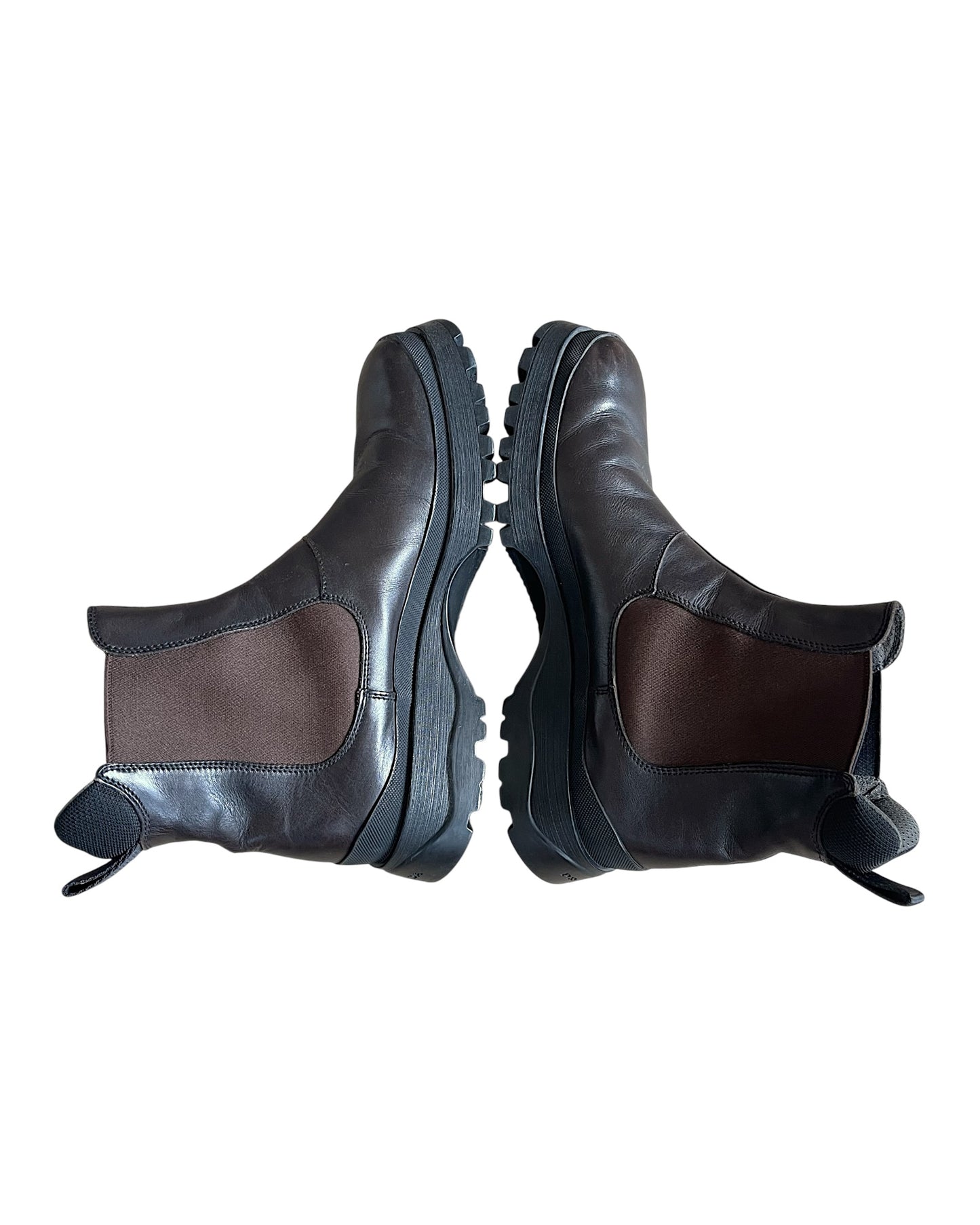 Prada Sport Chelsea Hiking Leather Boots
