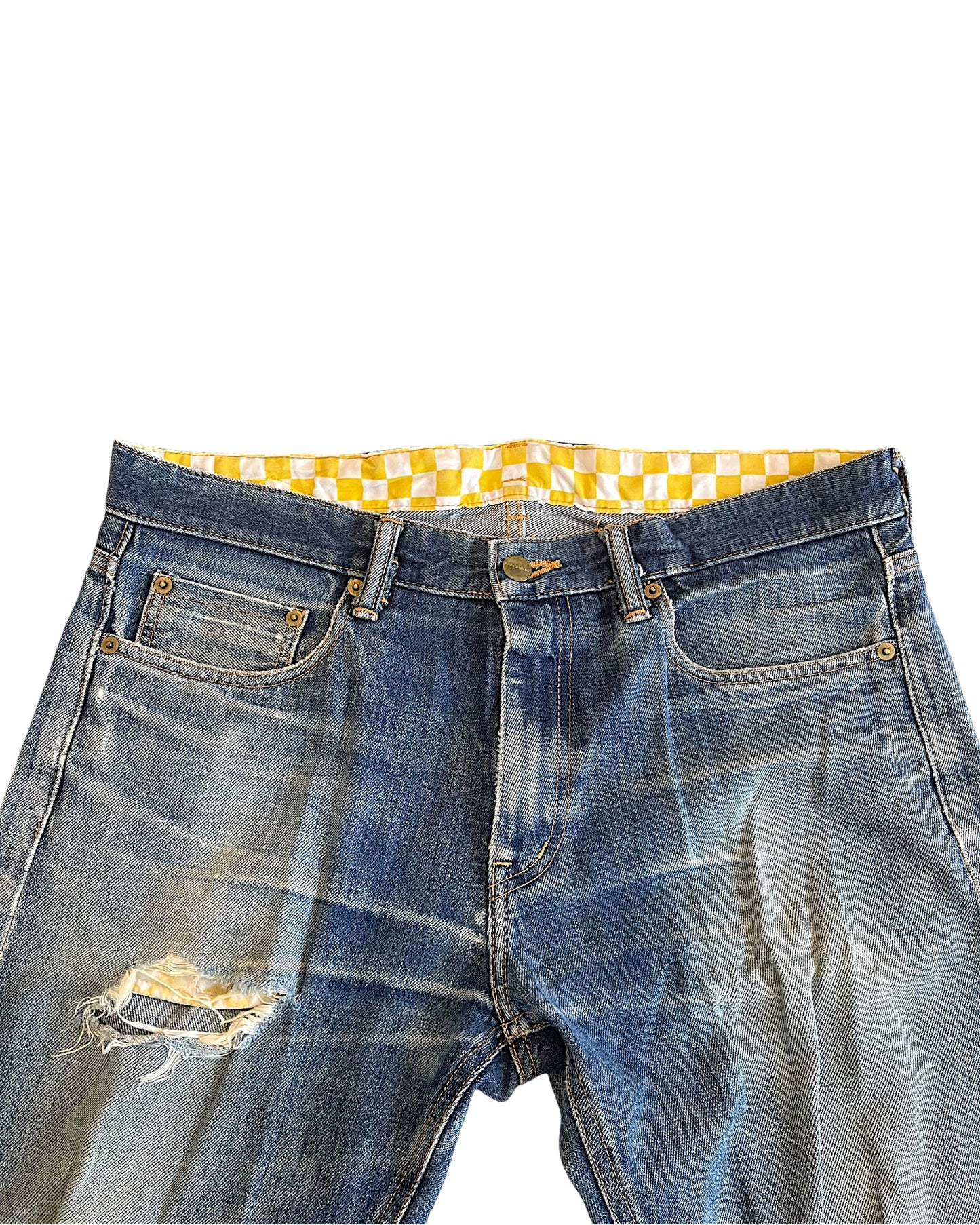 Phenomenon 00s Logo Straight Leg Selvedge Denim Jeans