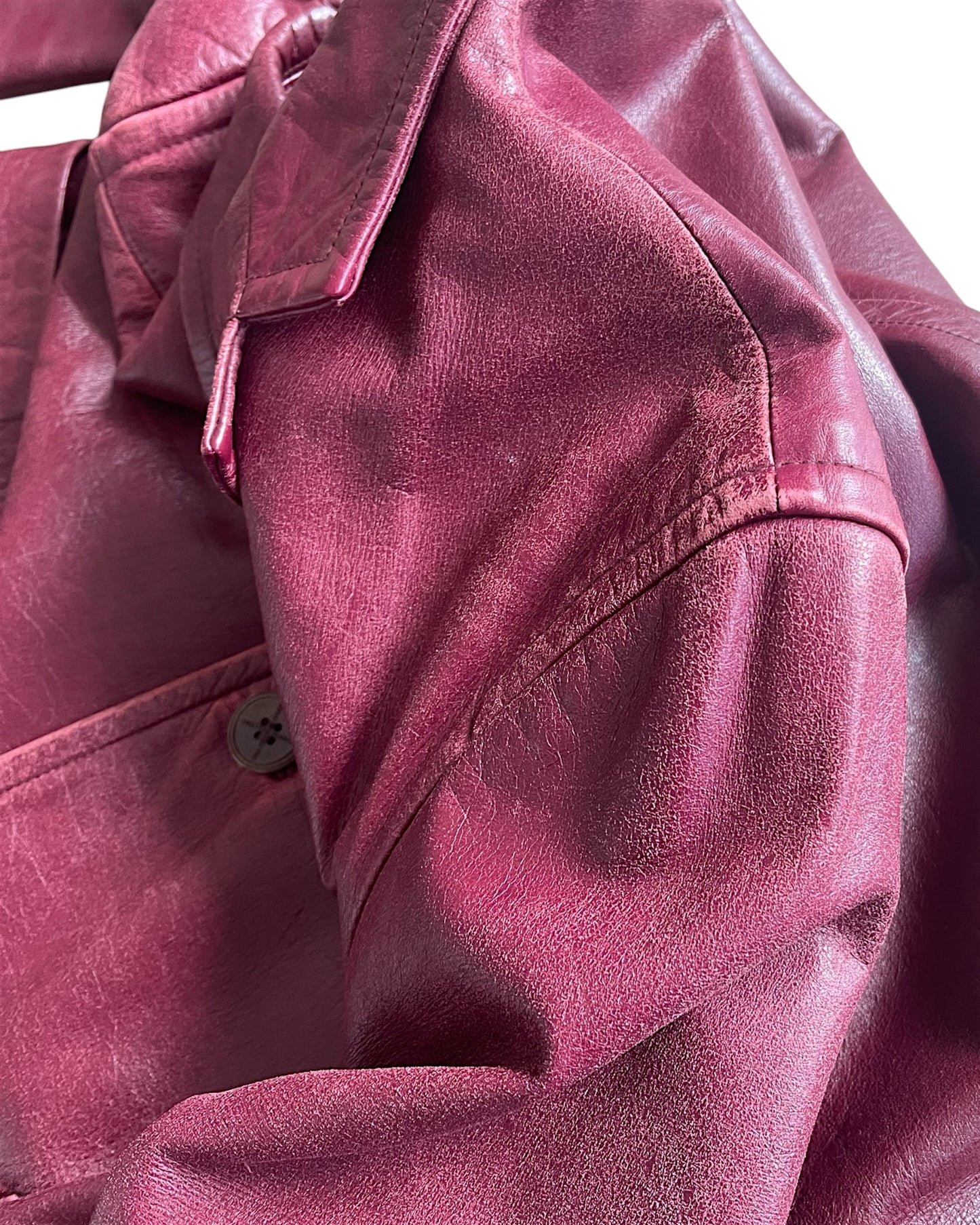 Jean Paul Gaultier Homme Object Leather Tailored Jacket