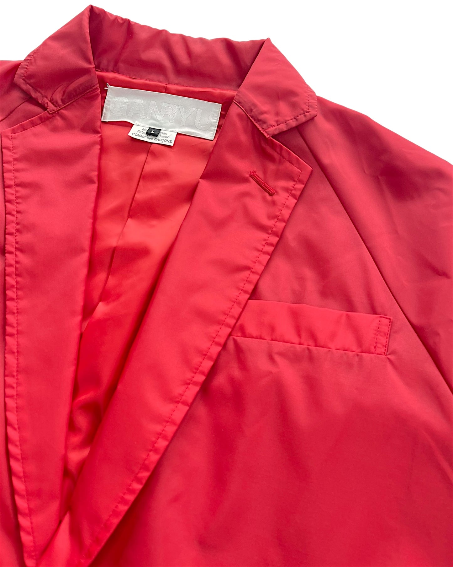 Ganryu Comme Des Garçons SS16 Lapel Nylon Coach Jacket