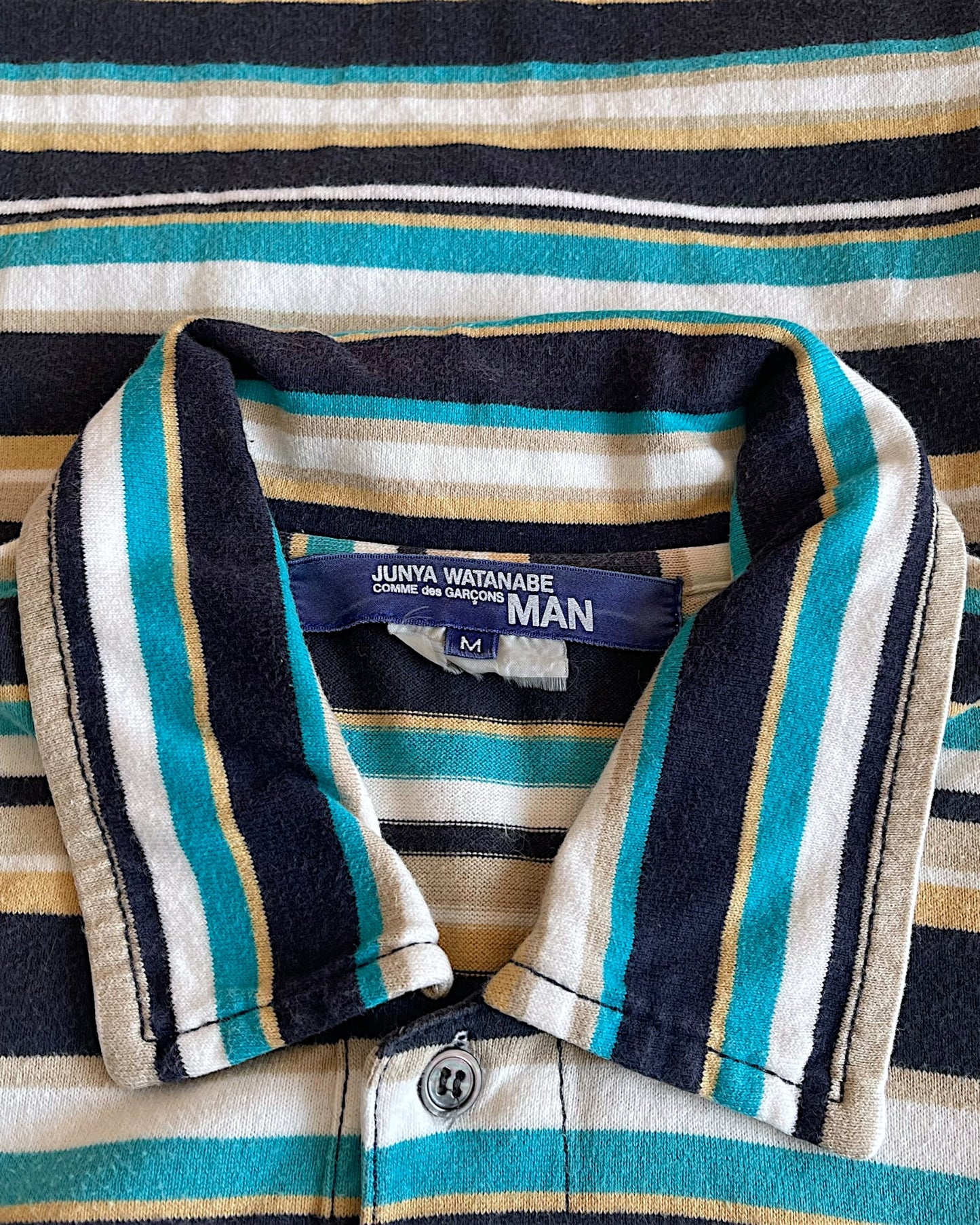 Junya Watanabe SS06 Striped Polo Shirt
