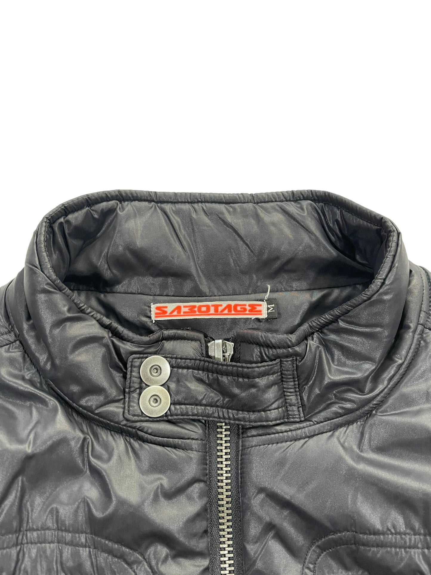 Sabotage 90s Multi-Pocket Cargo Padded Nylon Jacket