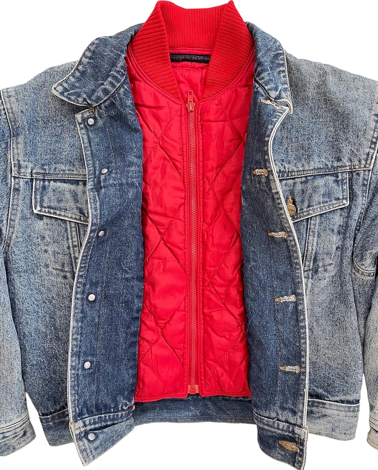 1980/90s Marithe + Francois Girbaud Quilted Two Layer Denim Jacket