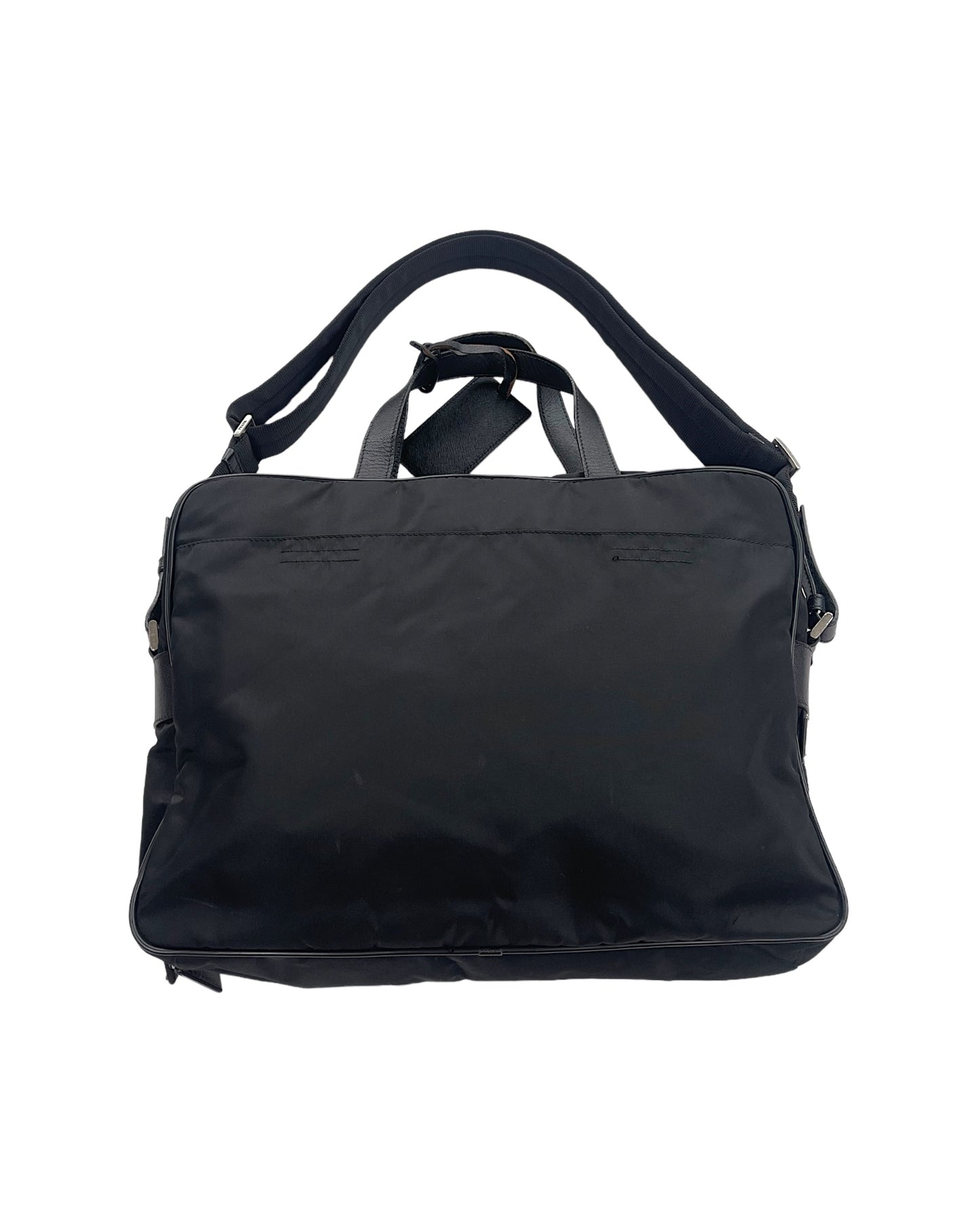 Prada AW09 Nylon & Leather Business Laptop Shoulder Bag