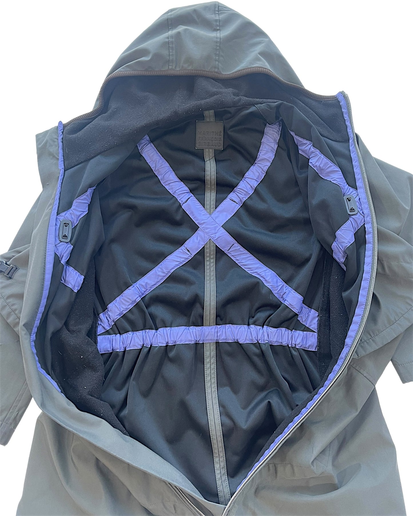 Marithè + François Girbaud 00s Parachute X Bungee Bonded Nylon Coat