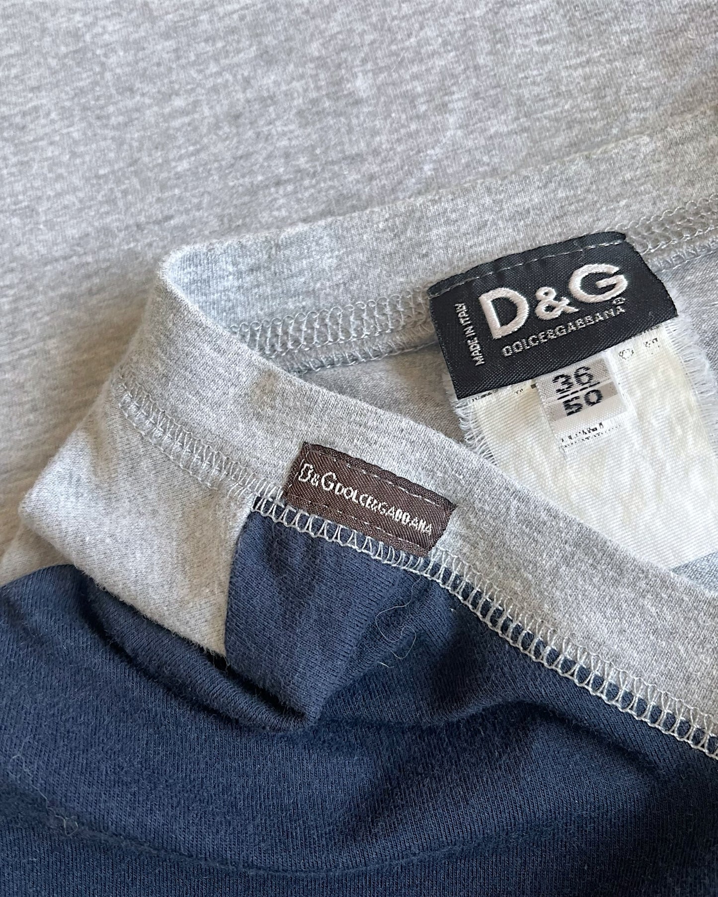 Dolce & Gabbana 2000s London City Graphic Two-Tone T-Shirt