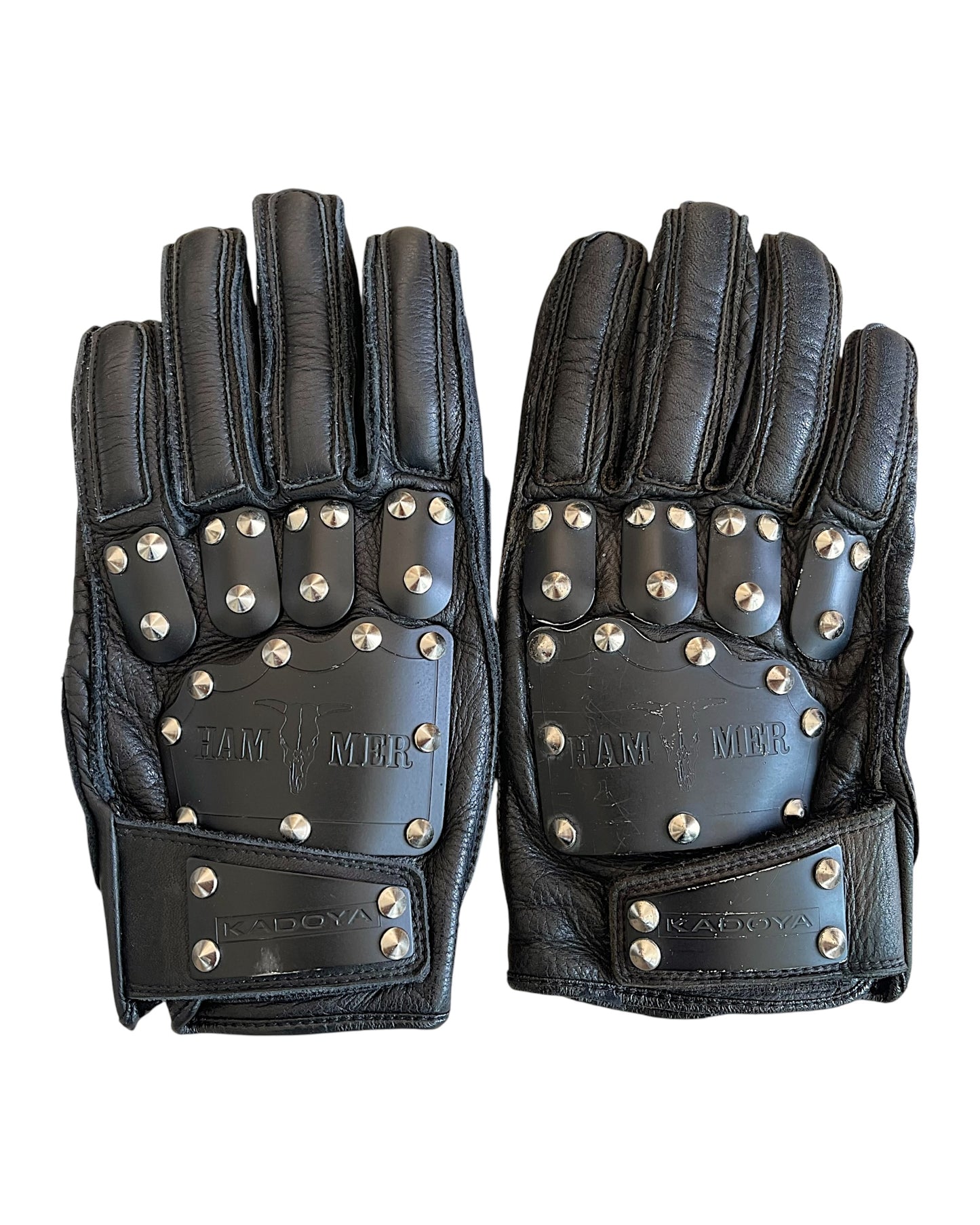 Kadoya Hammer Studded Spike Armor Leather Gloves