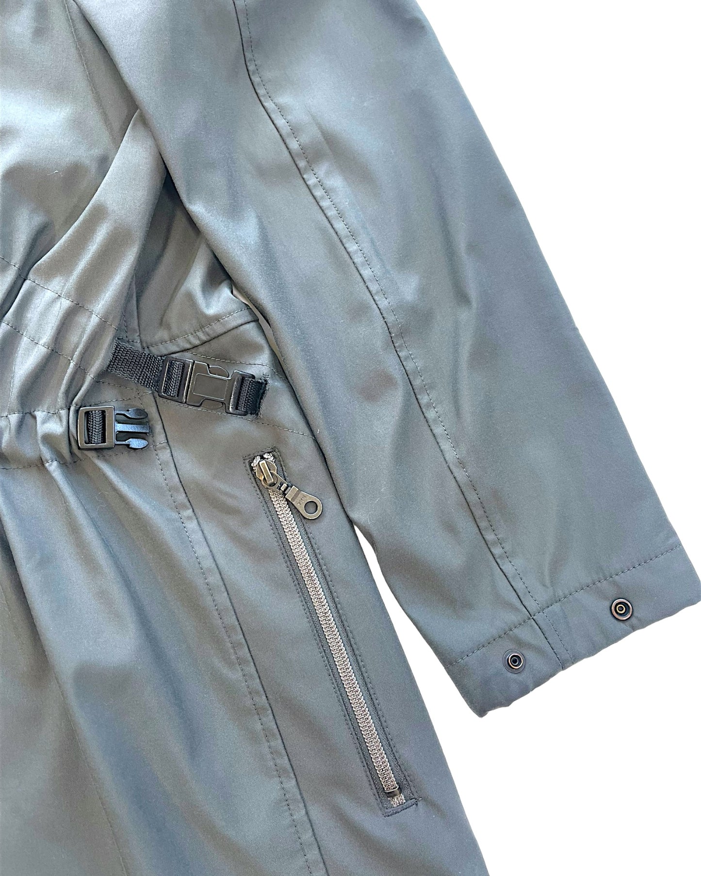 Marithè + François Girbaud 00s Parachute X Bungee Bonded Nylon Coat