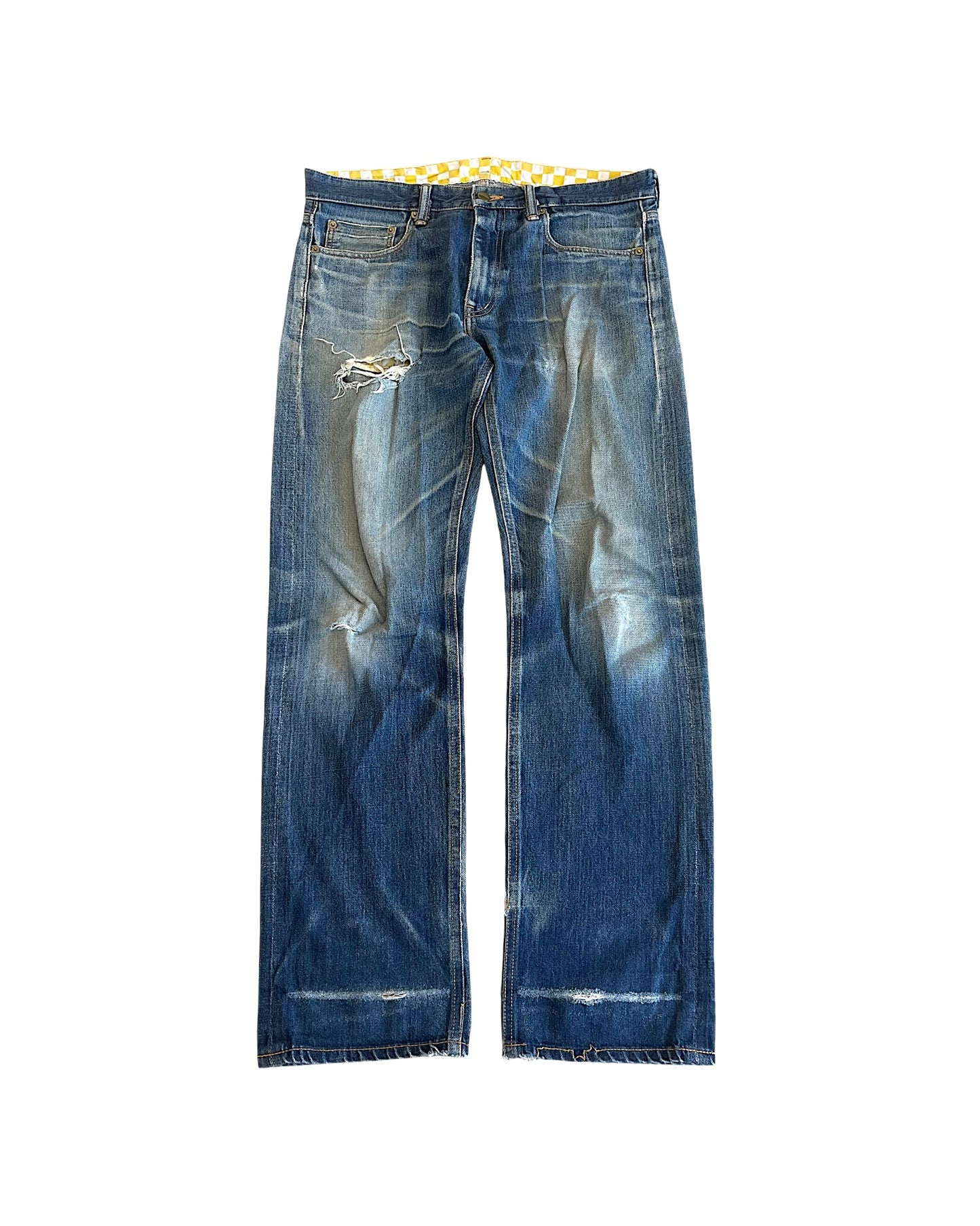 Phenomenon 00s Logo Straight Leg Selvedge Denim Jeans