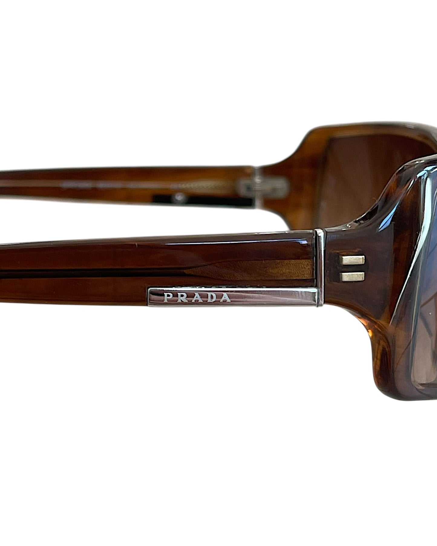 Prada FW08 Brown Rectangular Sunglasses