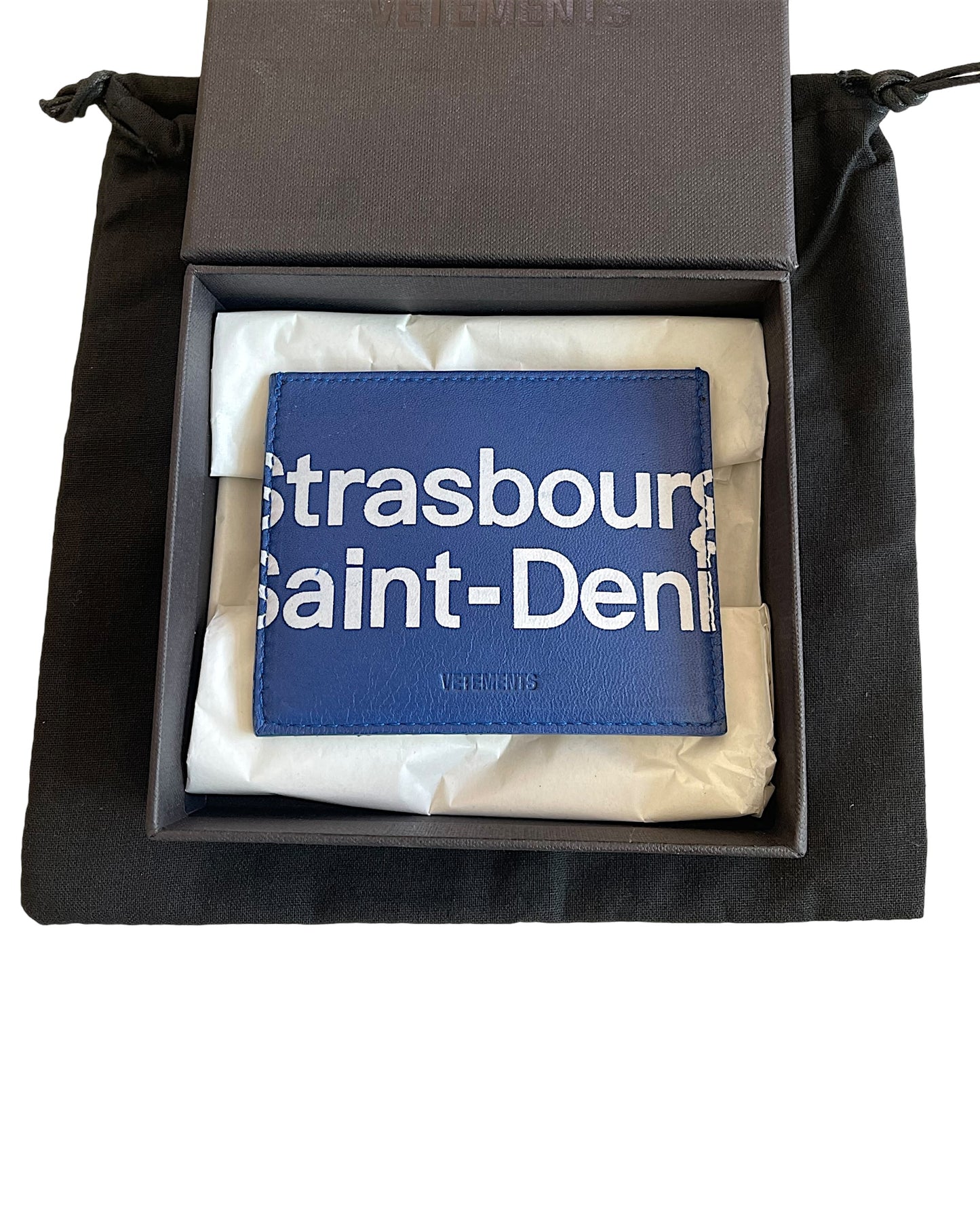 Vetements 2018 Paris Sortie Leather Card Holder Wallet