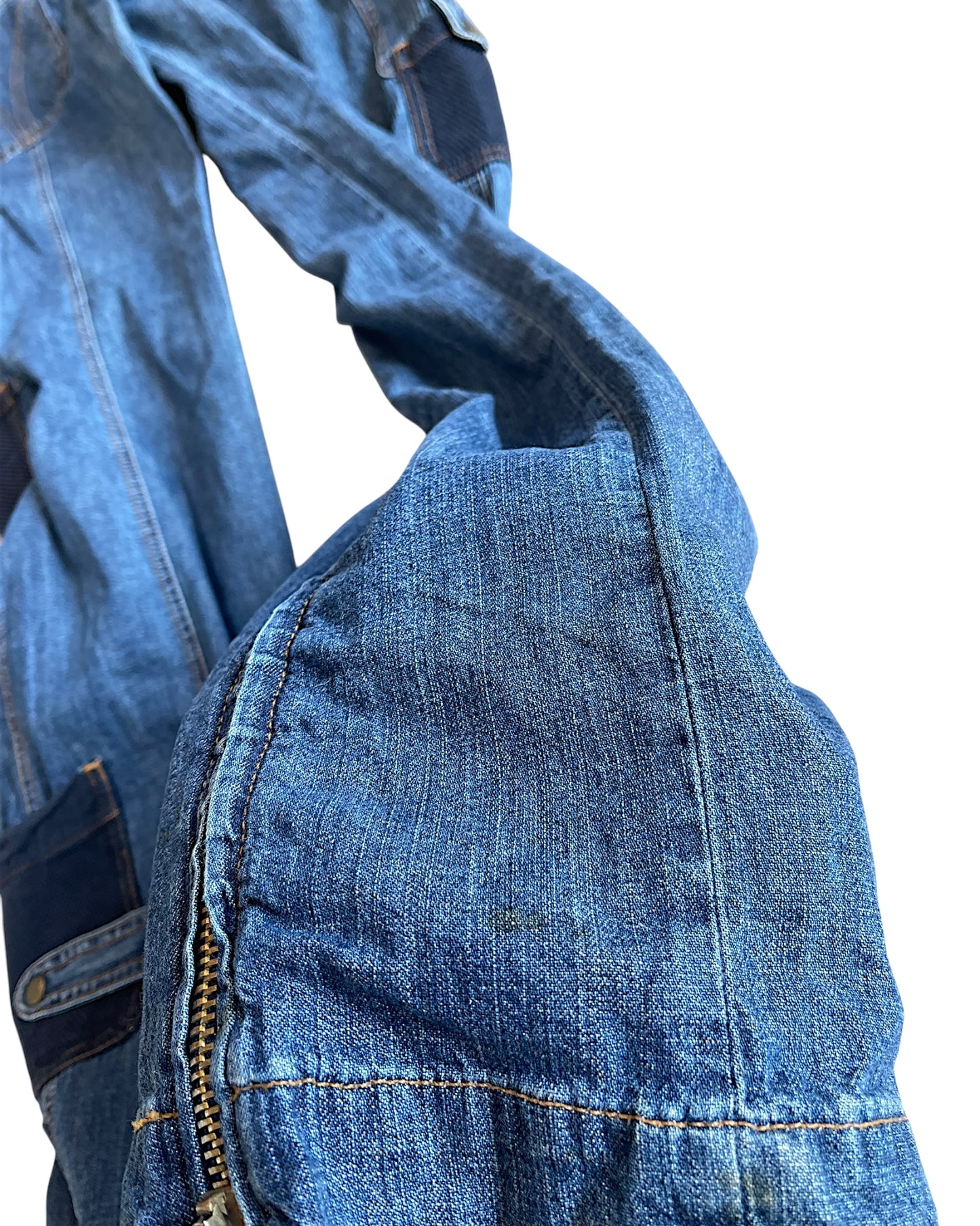 Dolce & Gabbana SS03 Full Length Zipper Cargo Denim