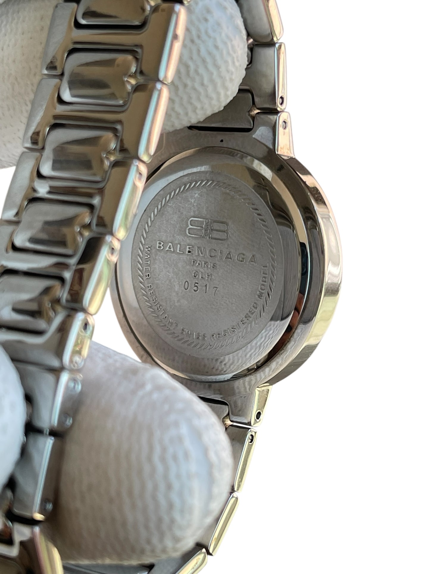 Balenciaga Vintage Black Circle Dial Quartz Watch