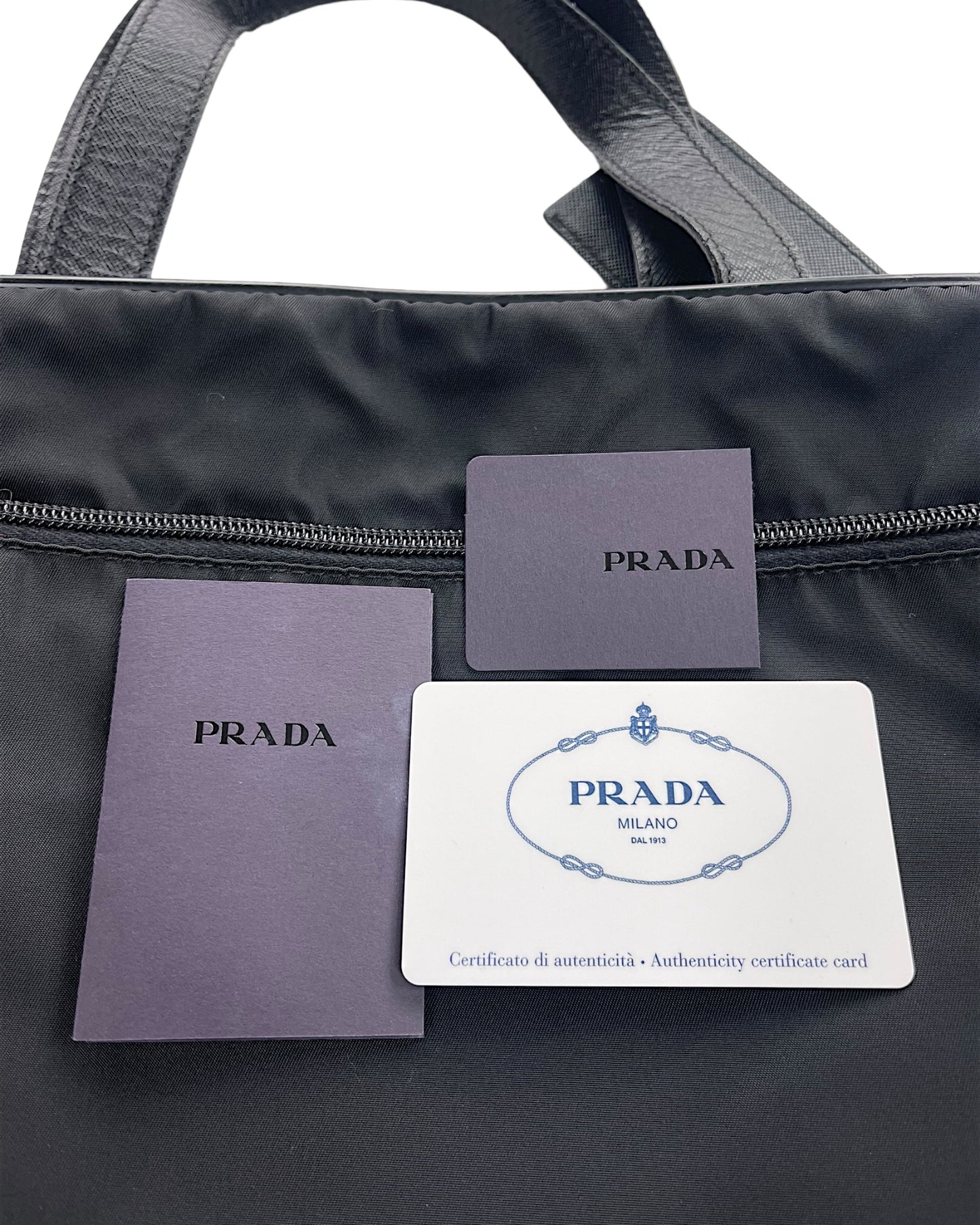 Prada AW09 Nylon & Leather Business Laptop Shoulder Bag
