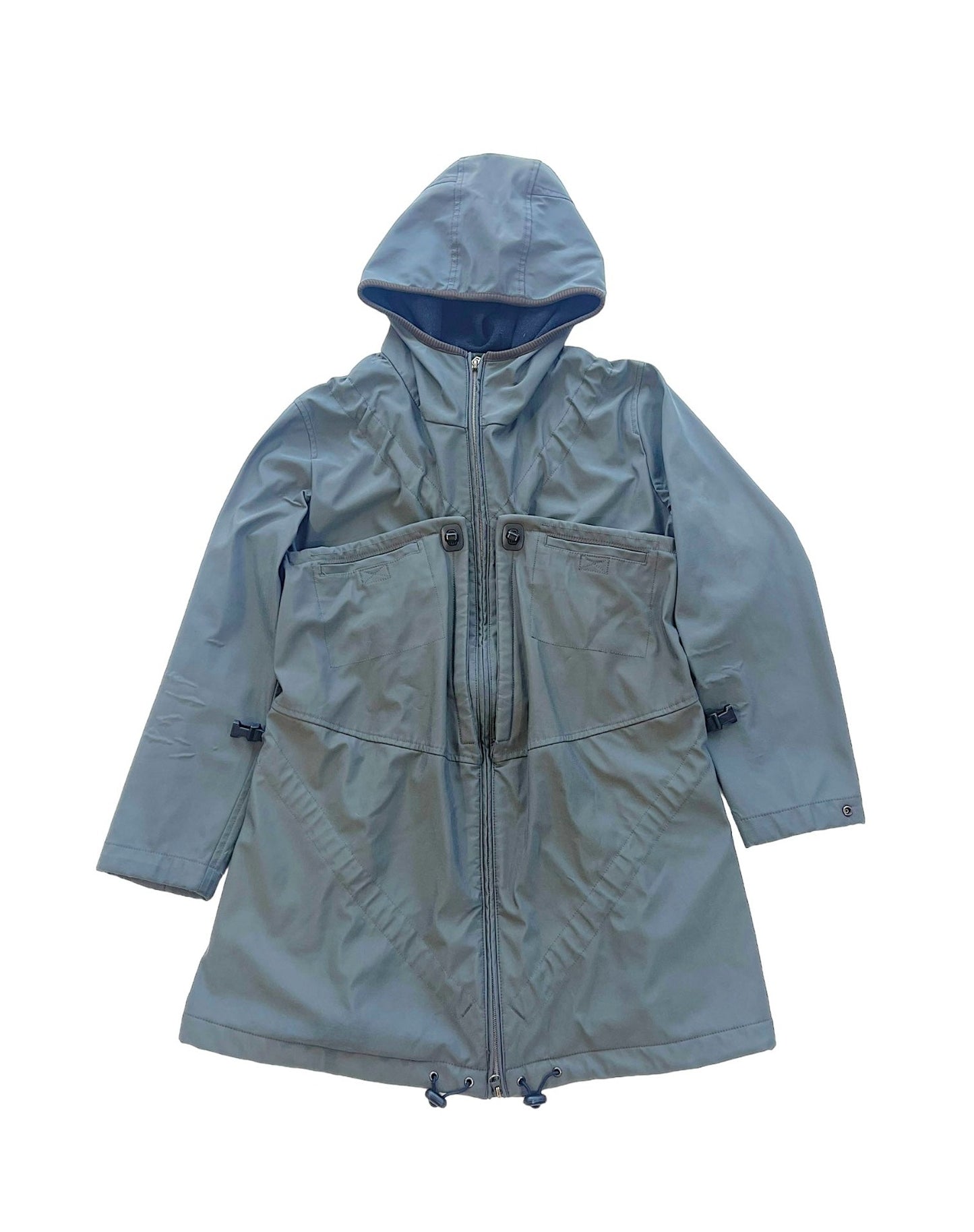 Marithè + François Girbaud 00s Parachute X Bungee Bonded Nylon Coat