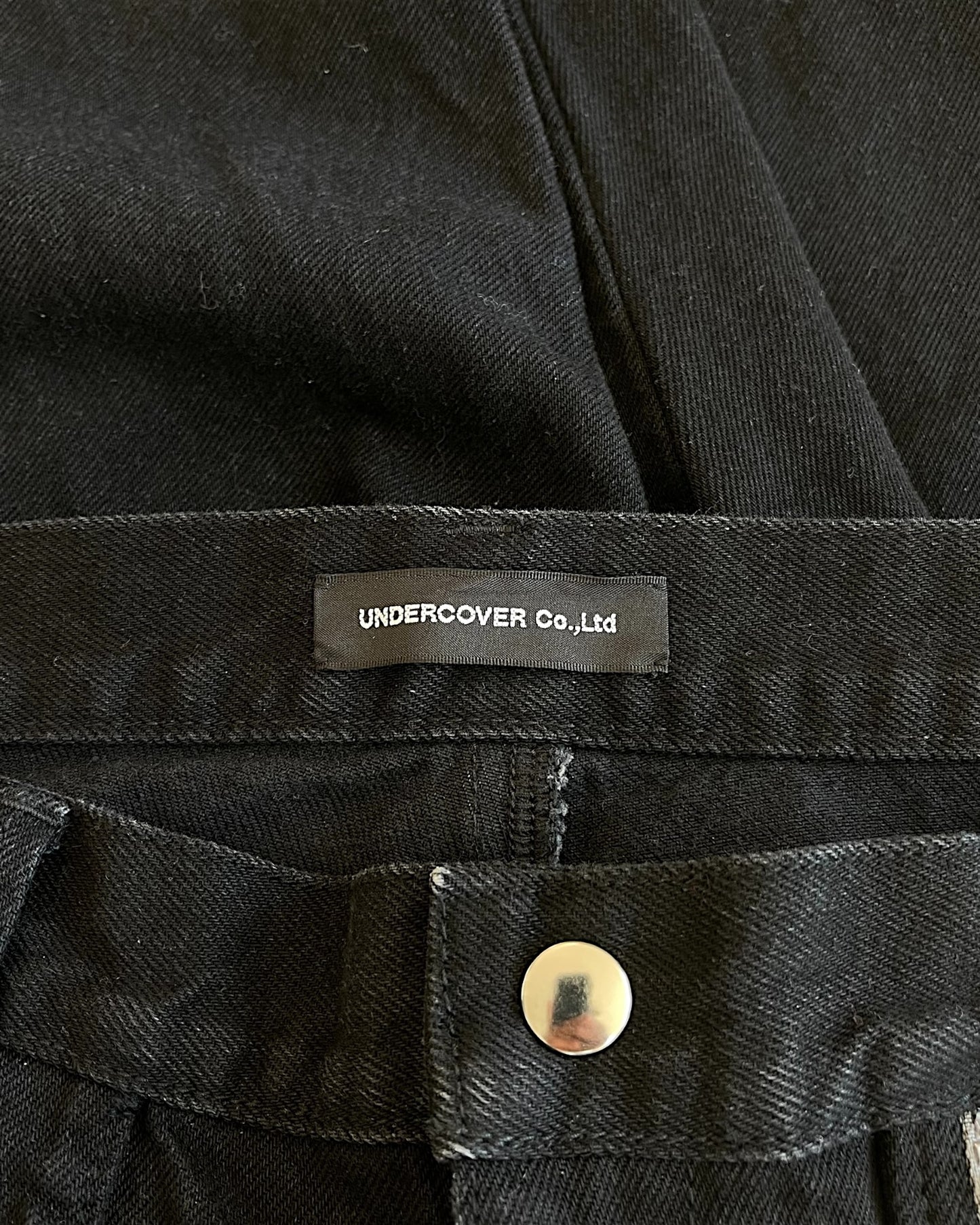 Undercover Multi-Pocket Zipper Bondage Denim Jeans