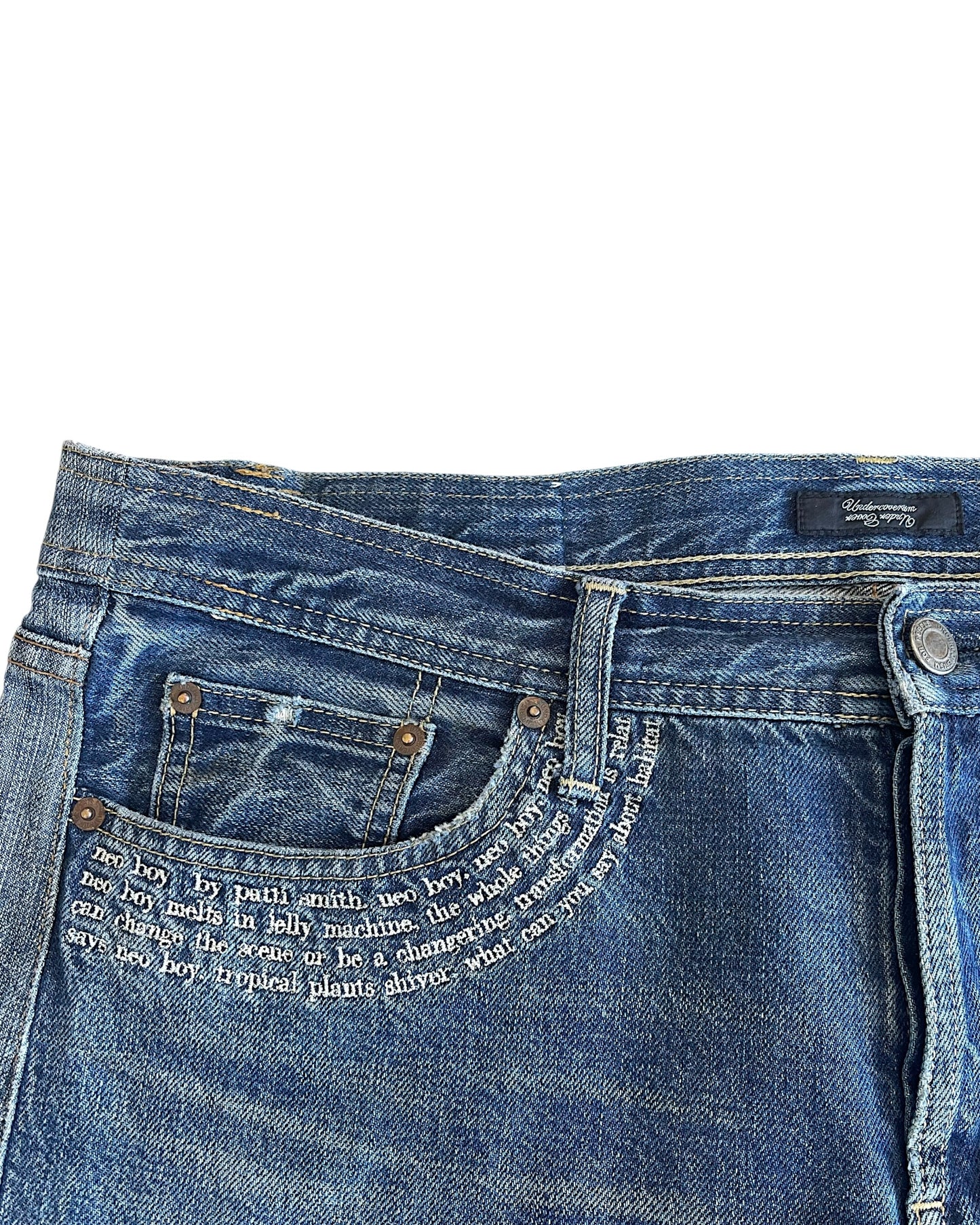 Undercover SS09 'Neoboy' Patti Smith Studded Denim Jeans