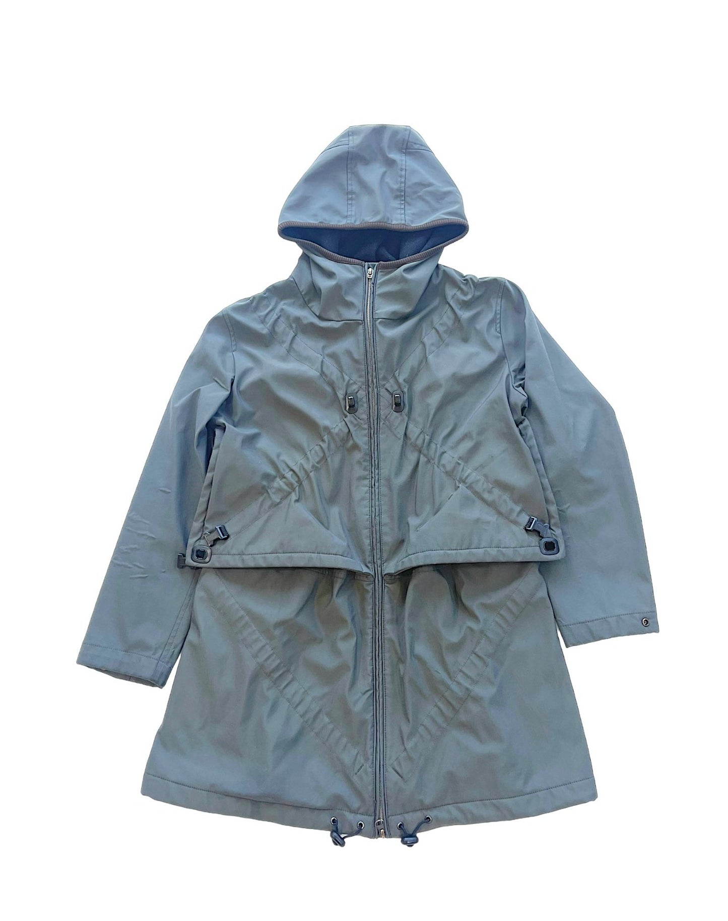 Marithè + François Girbaud 00s Parachute X Bungee Bonded Nylon Coat