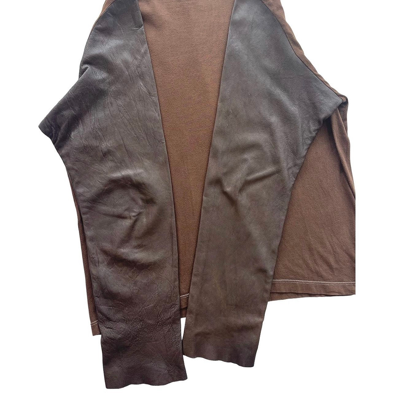 AW2004 Maison Martin Margiela Line 0 10 Artisanal Leather Sleeve Shirt