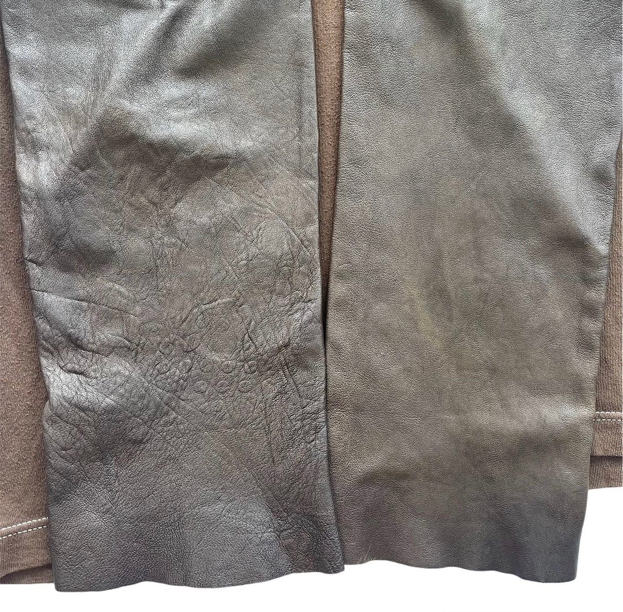 AW2004 Maison Martin Margiela Line 0 10 Artisanal Leather Sleeve Shirt
