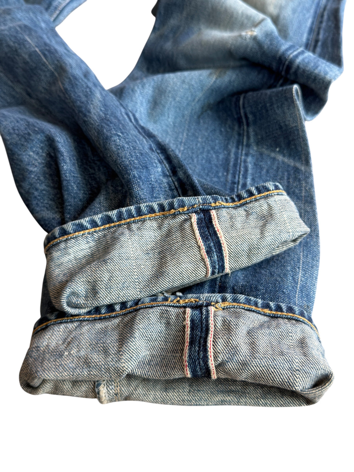 Undercover SS06 "T" Chuuut! Dirt Wash Stitches Raw Selvedge Denim Jeans