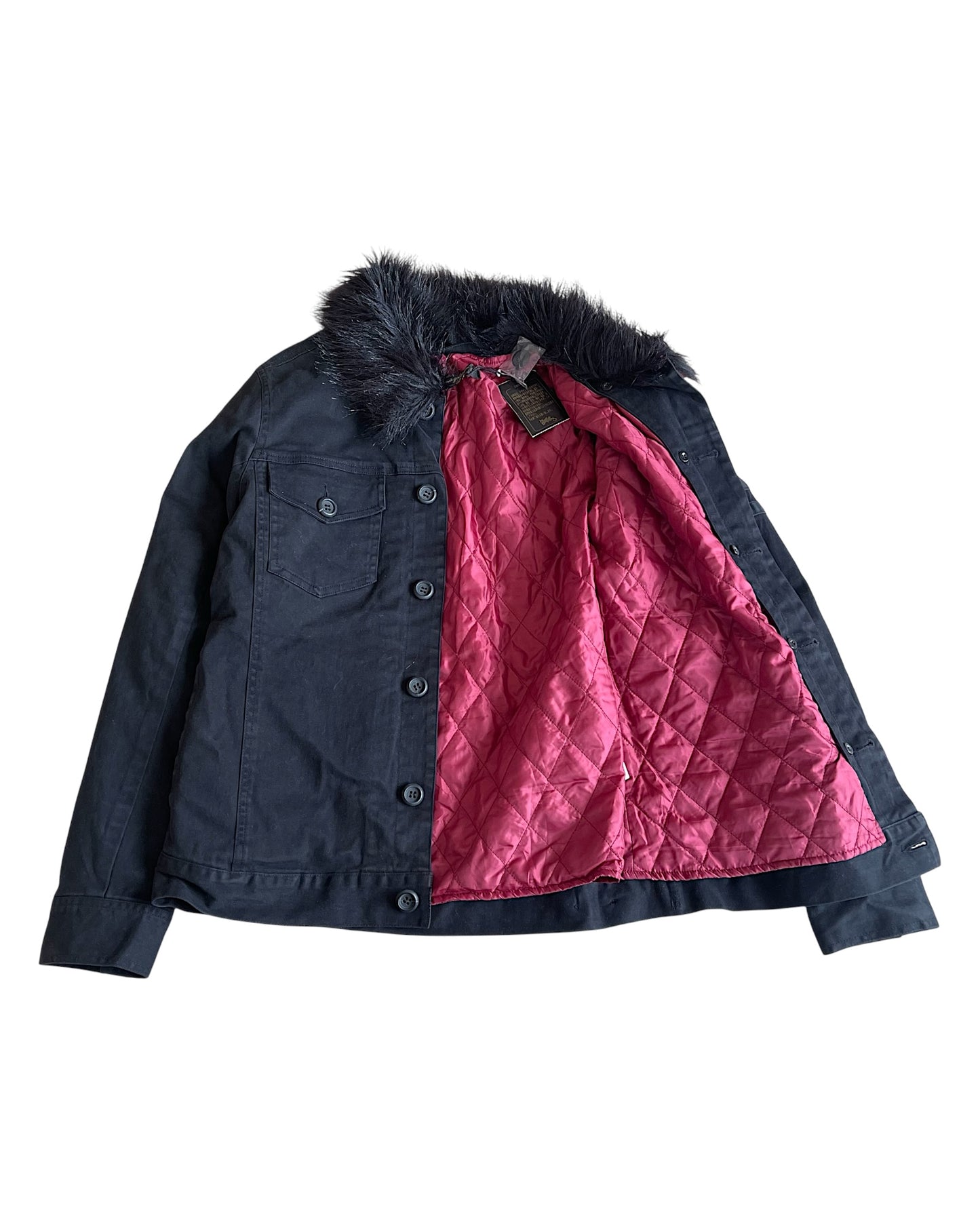 Vanana Gold Label Fur Collar Quilited Liner Trucker Jacket
