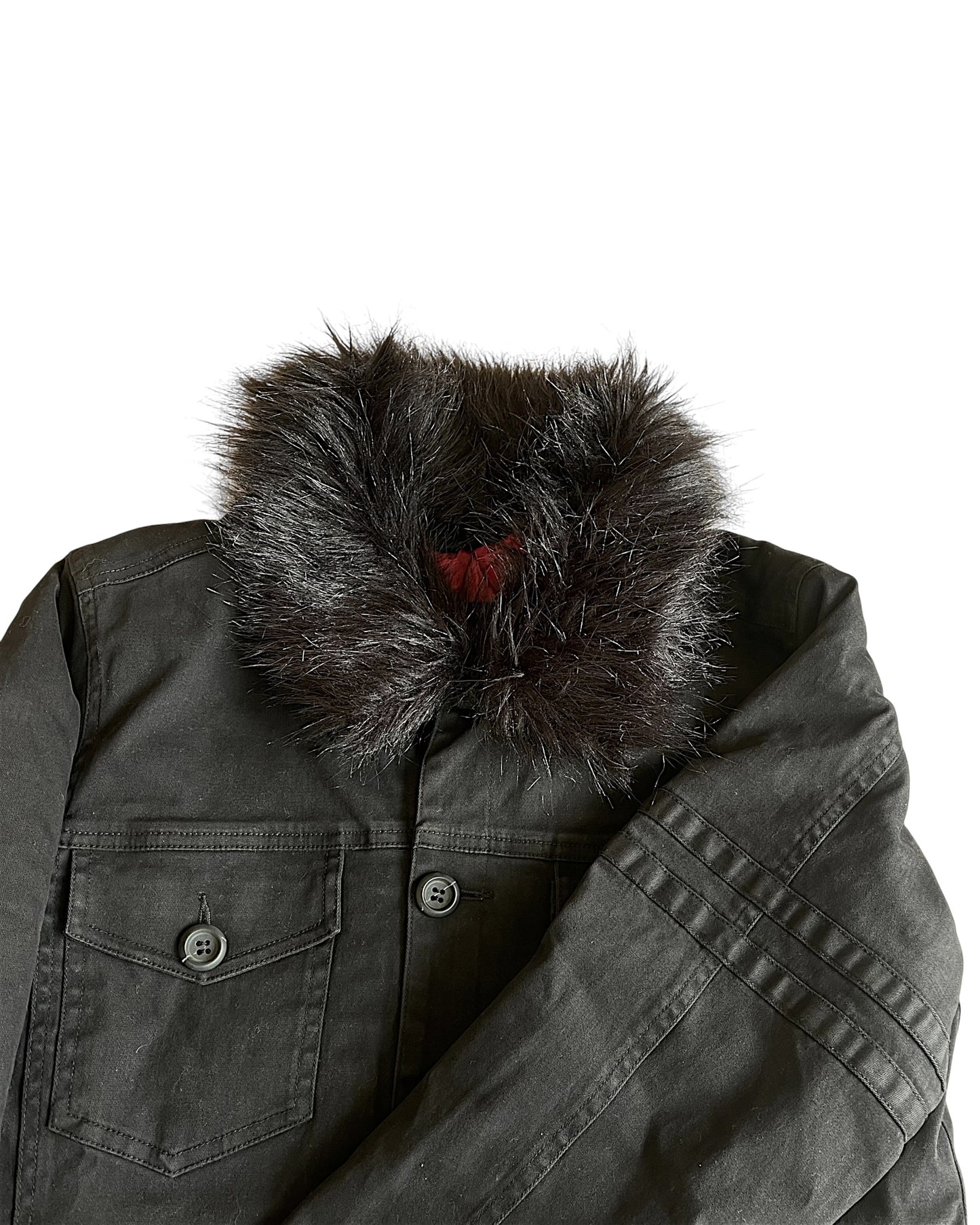 Vanana Gold Label Fur Collar Quilited Liner Trucker Jacket