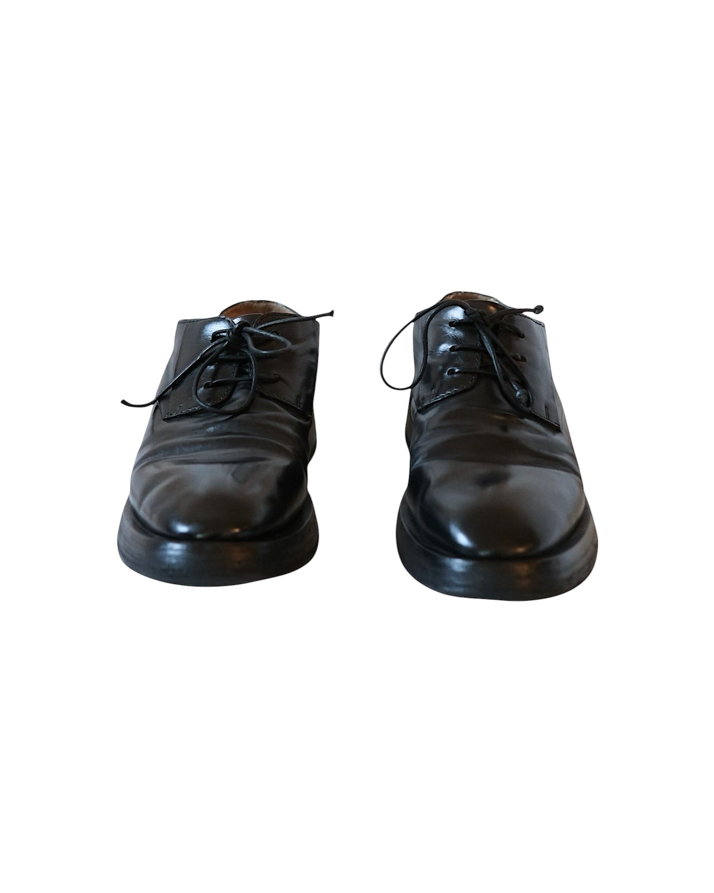 Marsell Mentone Pelle Leather Vitello Derby Nero