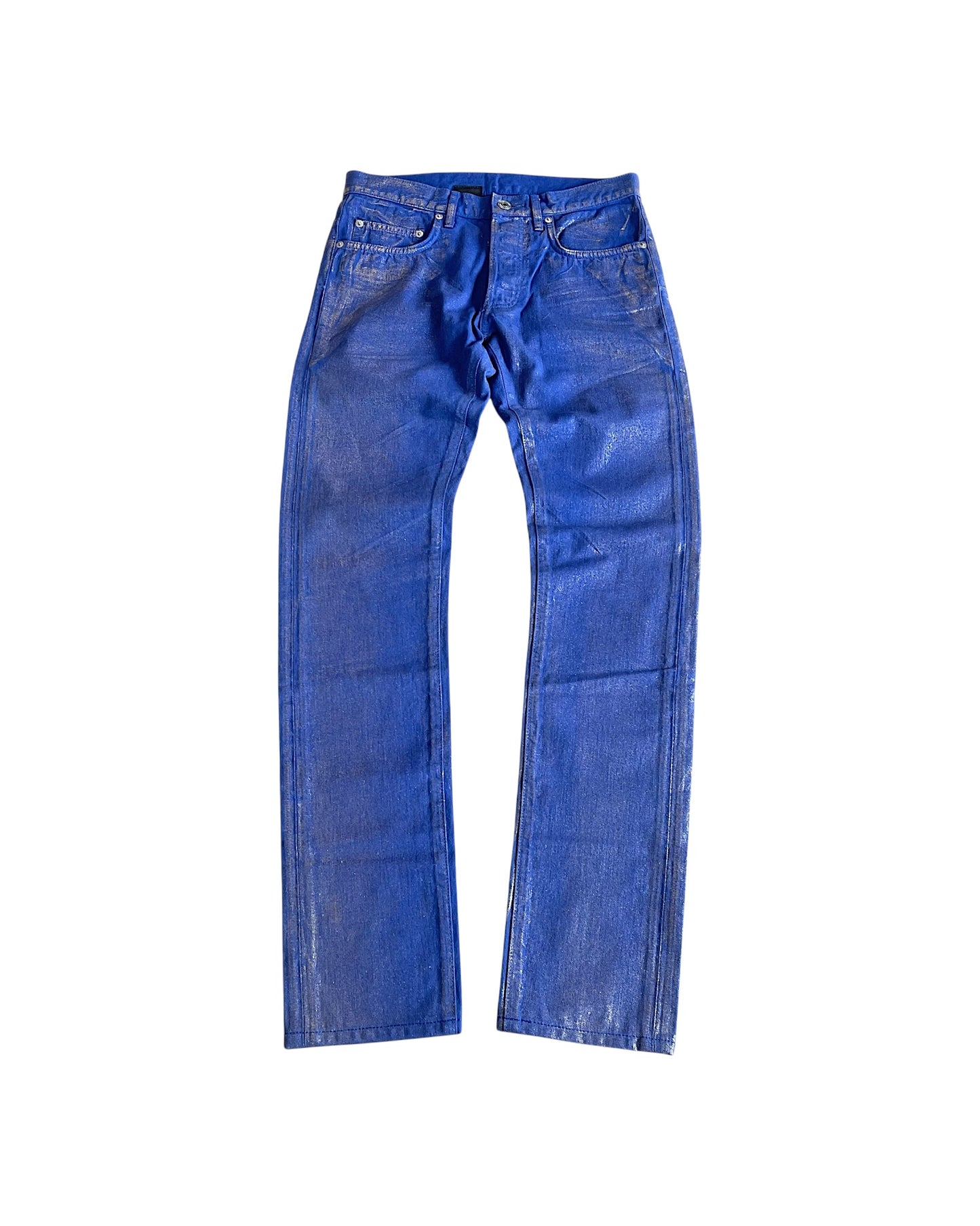 Dior Homme SS09 ‘Planisphère’ Luster Gold Wax Denim Jeans