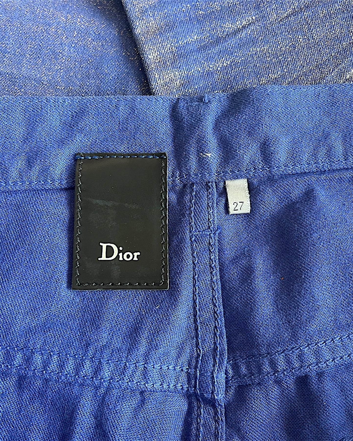 Dior Homme SS09 ‘Planisphère’ Luster Gold Wax Denim Jeans