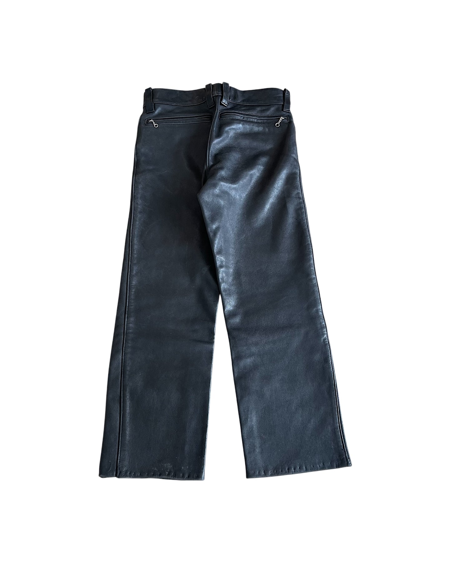 Kadoya Straight Leg Cowhide Leather Lined Motorcycle Pants