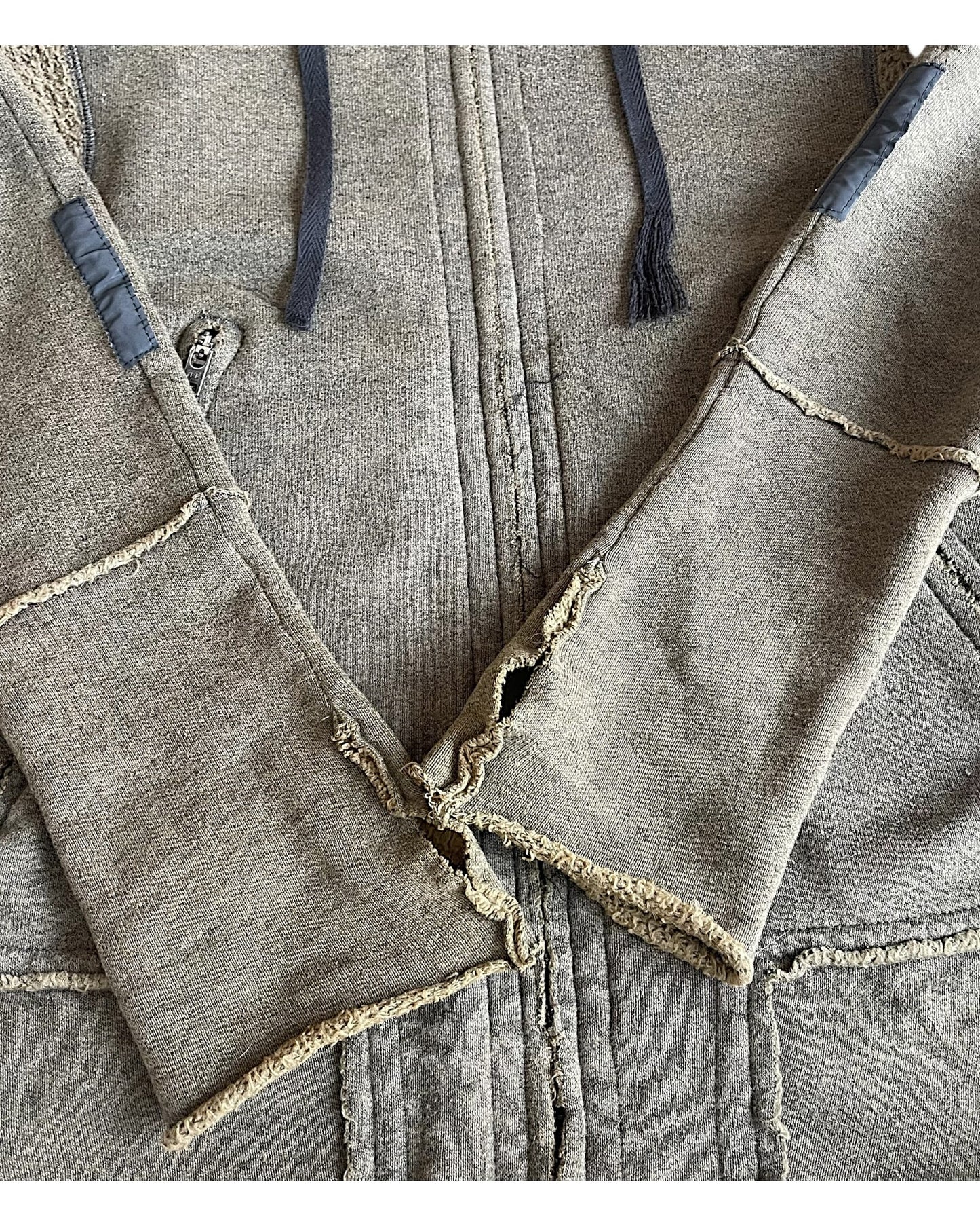 L.G.B. Raccoon Fur Hoodie Parka Sweatshirt