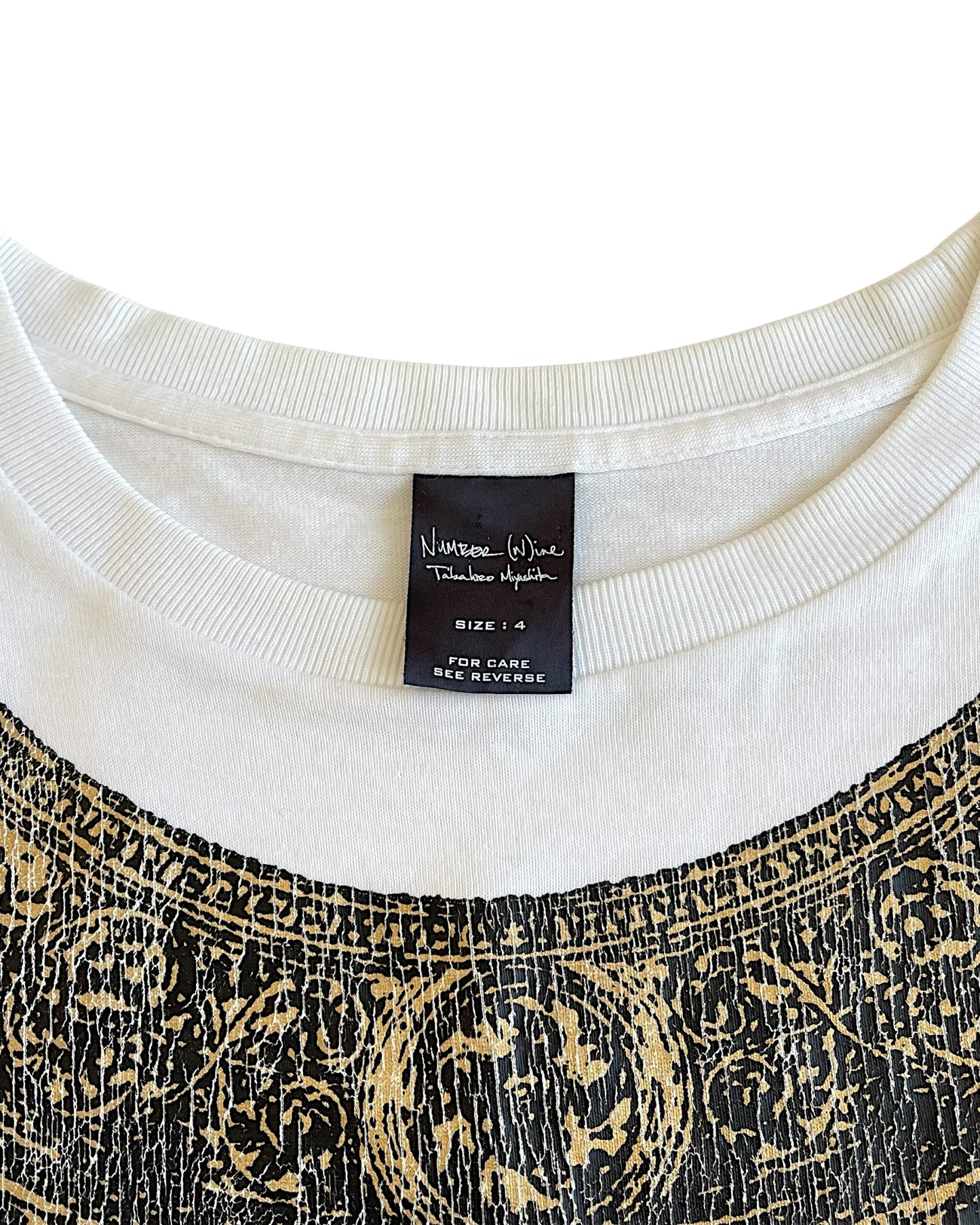 Number (N)ine 2000s Egyptian Collar Necklace Graphic T-Shirt