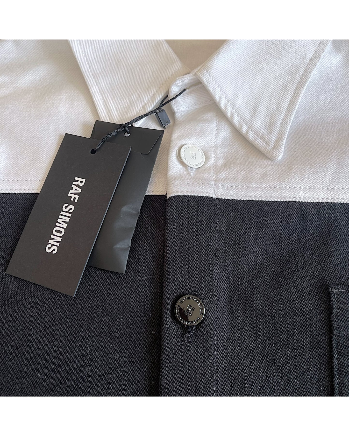 Raf Simons AW22/23 Oversized Bicolor Denim Overshirt