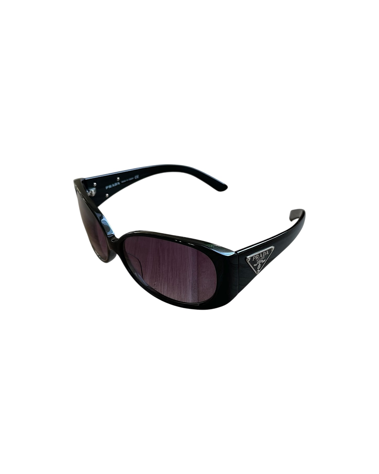 Prada Milano Logo Round Cat Eye Sunglasses
