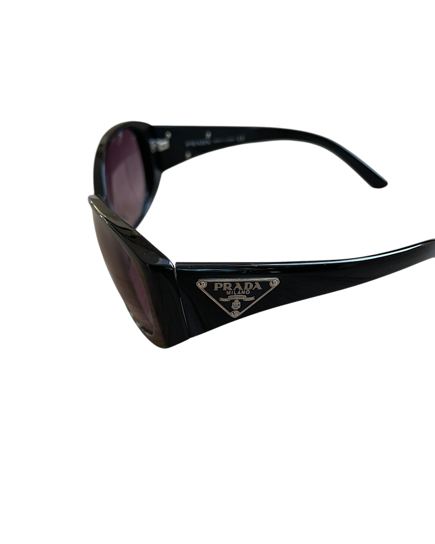 Prada Milano Logo Round Cat Eye Sunglasses