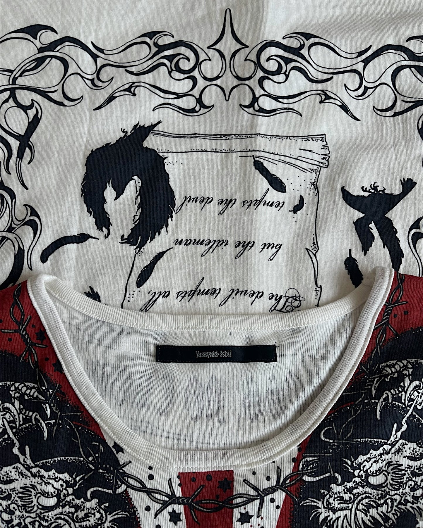 Yasuyuki Ishii Rising Sun Tattoo Prints Stretch T-Shirt