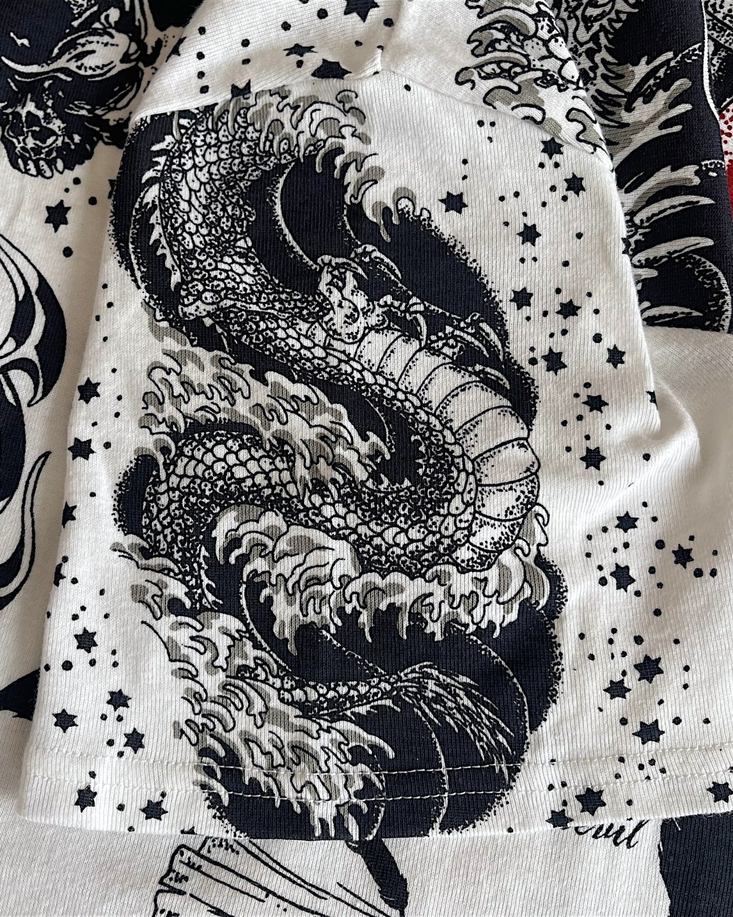 Yasuyuki Ishii Rising Sun Tattoo Prints Stretch T-Shirt