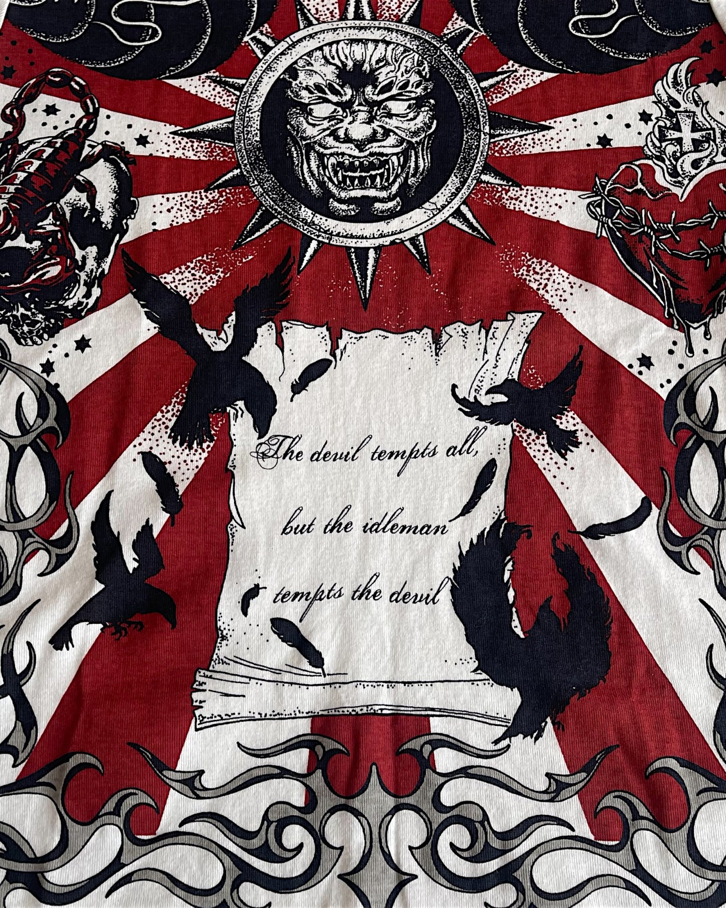 Yasuyuki Ishii Rising Sun Tattoo Prints Stretch T-Shirt