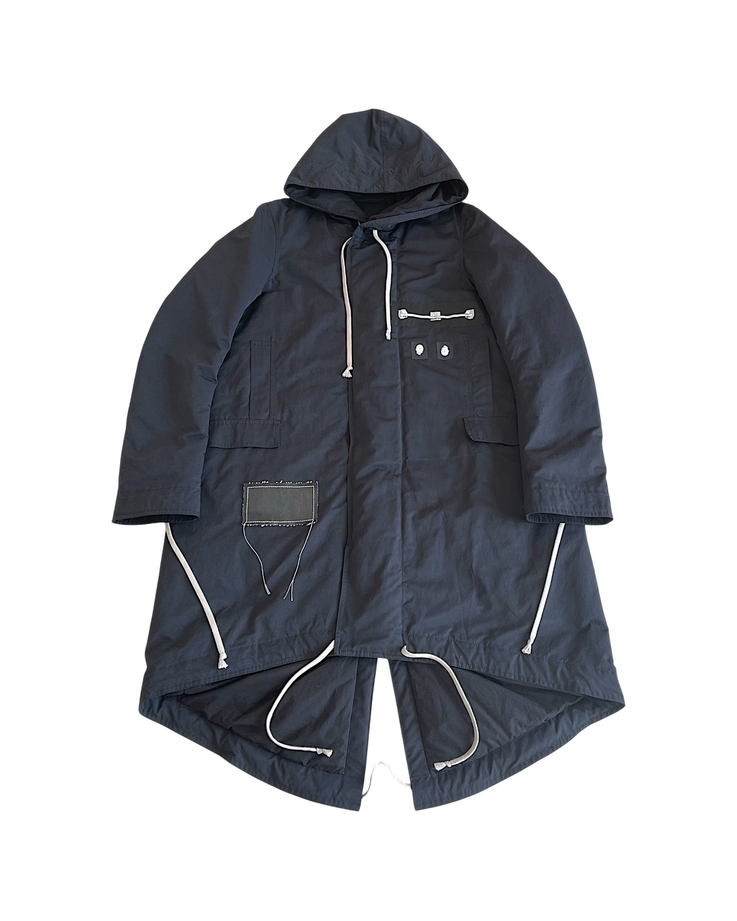 Rick Owens Drkshdw Graphic Padded Fishtail Parka Jacket