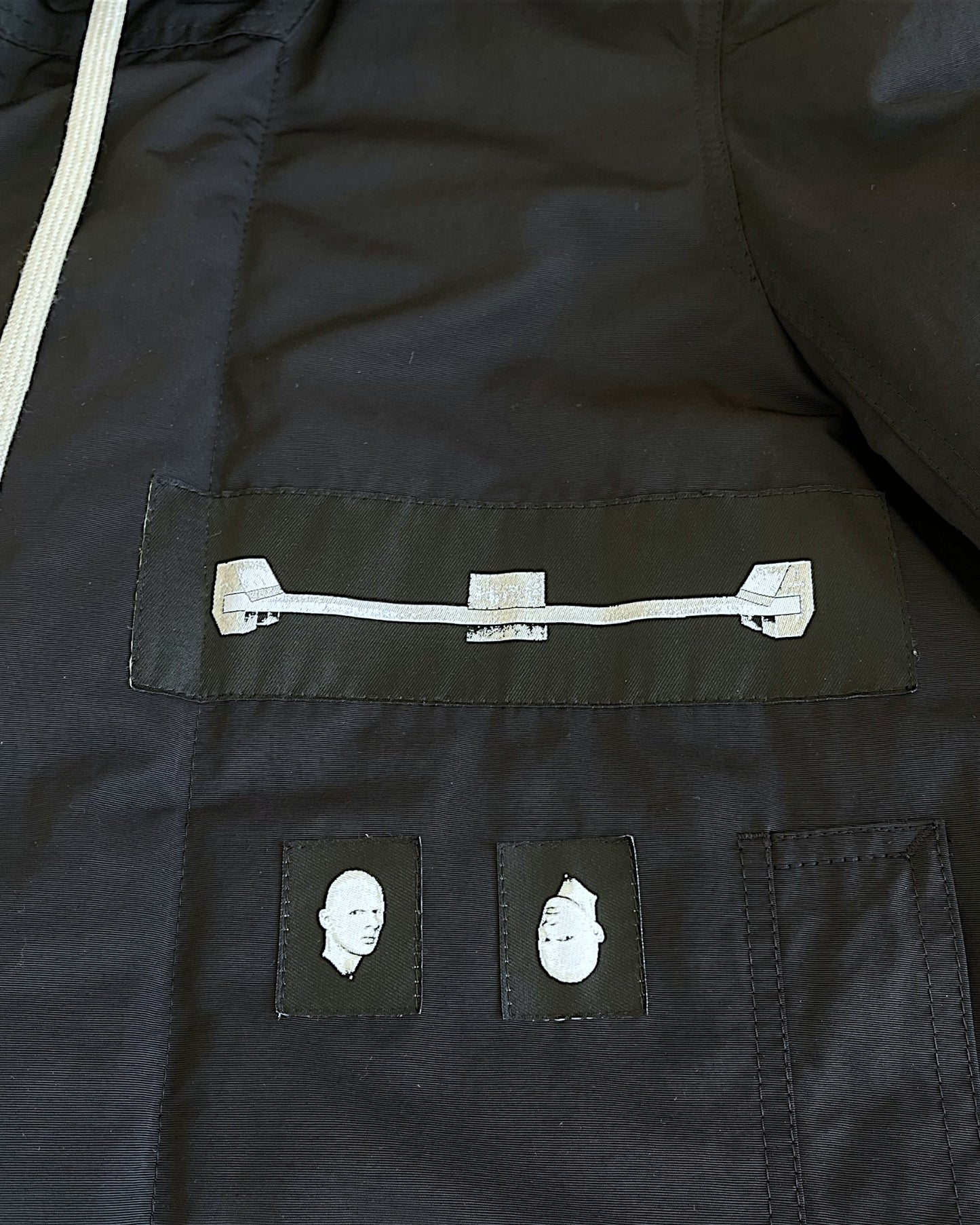 Rick Owens Drkshdw Graphic Padded Fishtail Parka Jacket