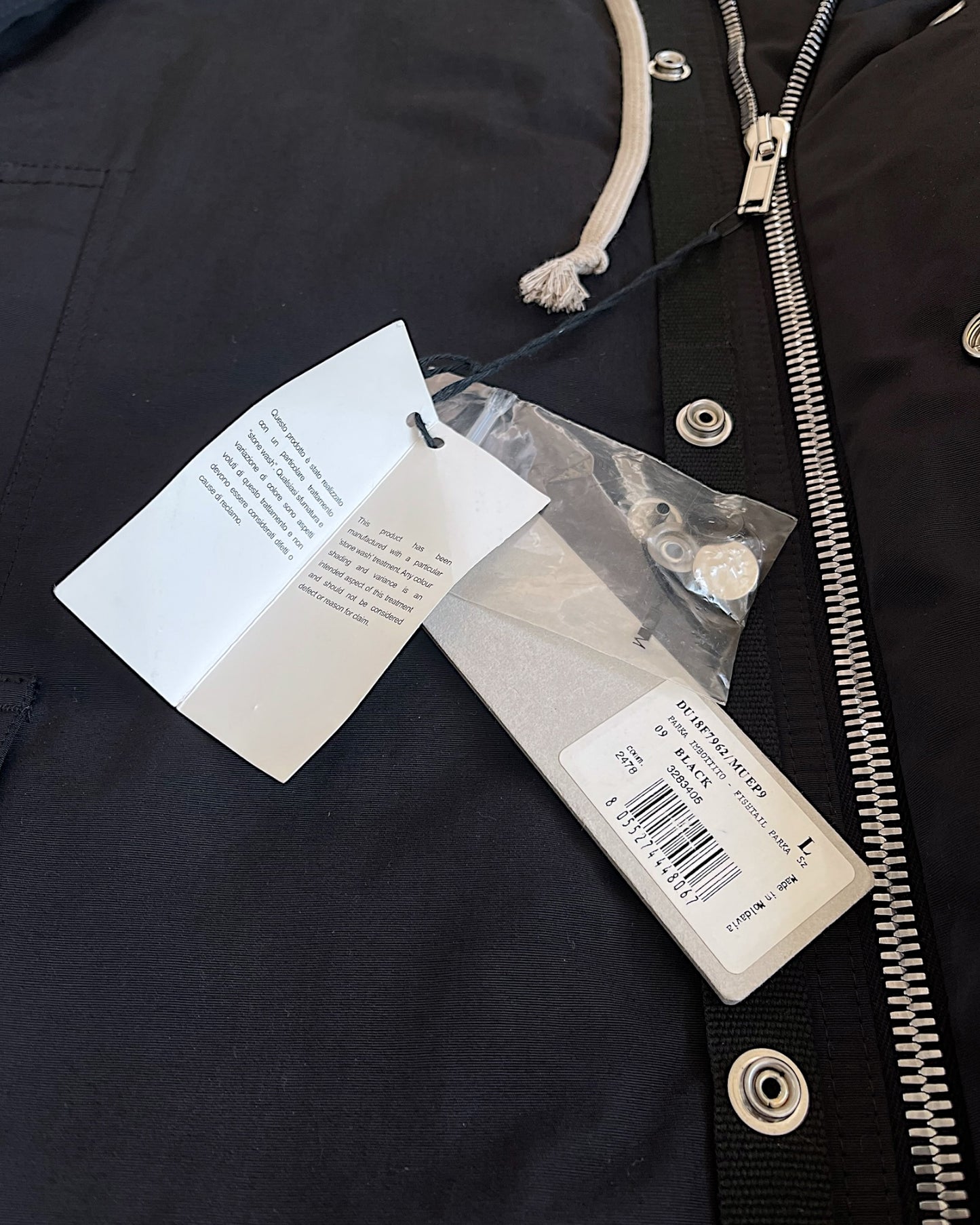 Rick Owens Drkshdw Graphic Padded Fishtail Parka Jacket