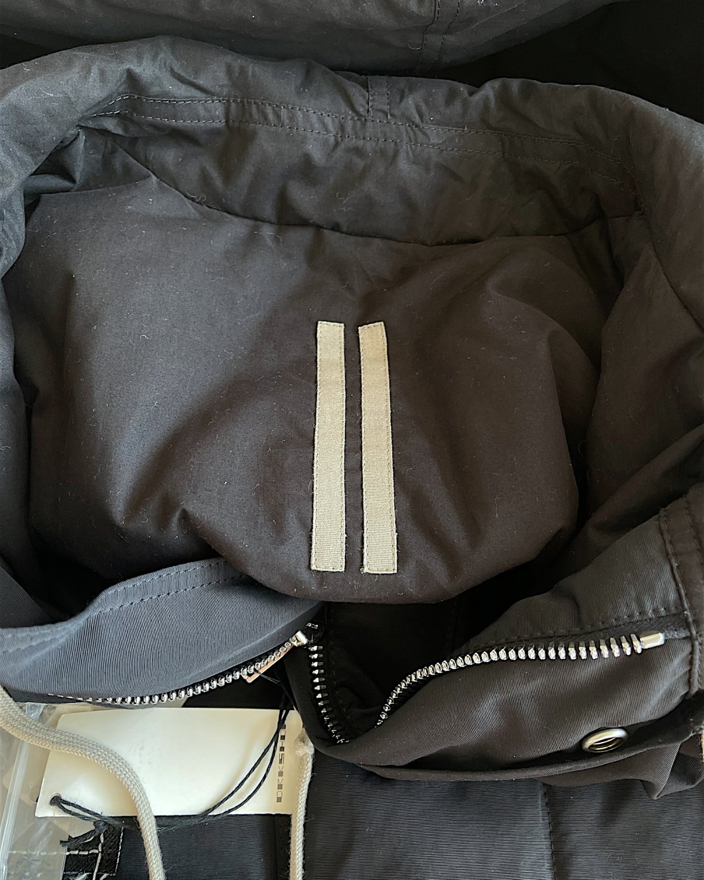 Rick Owens Drkshdw Graphic Padded Fishtail Parka Jacket