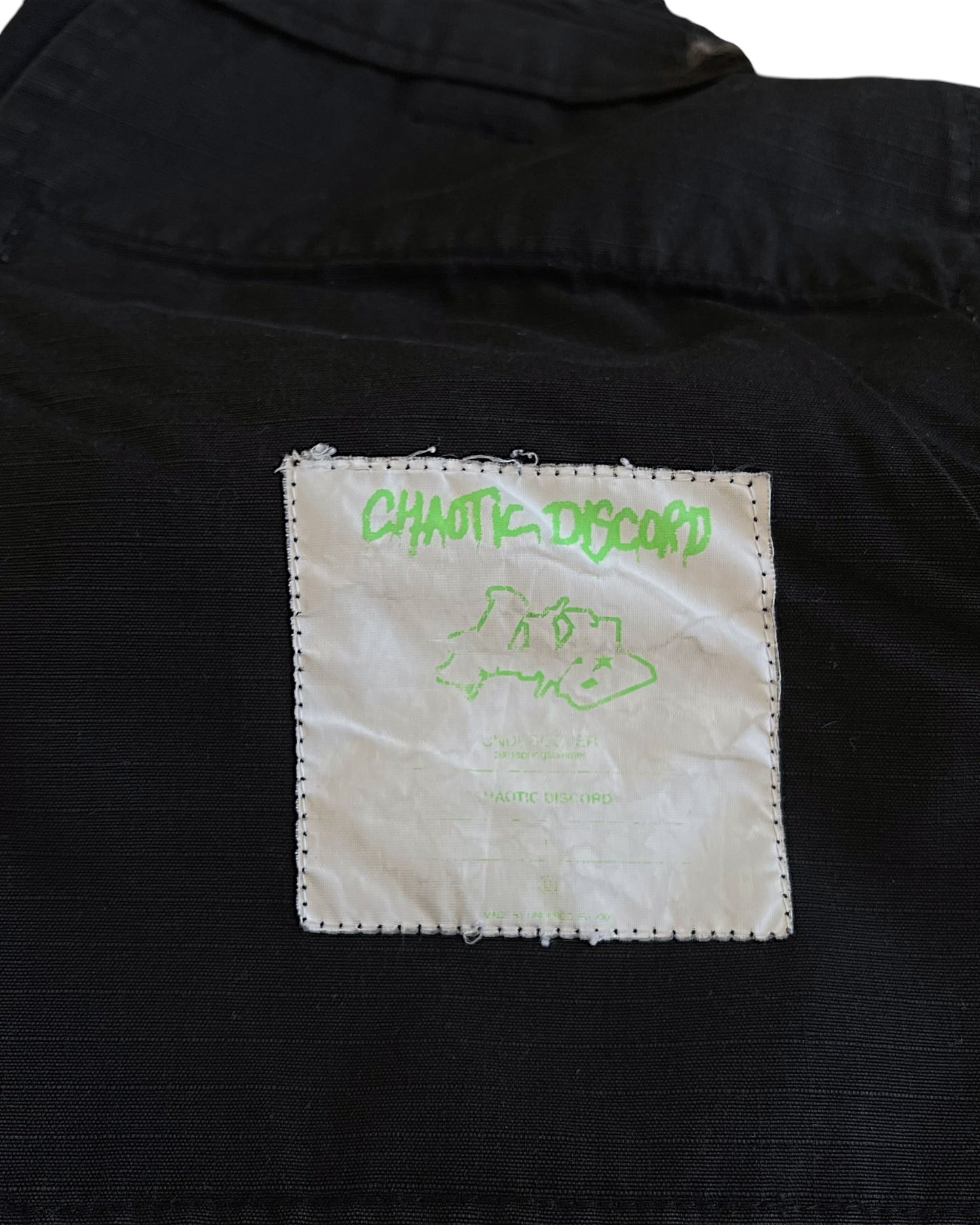 Undercover SS01 Chaotic Discord Cargo Straight Pants