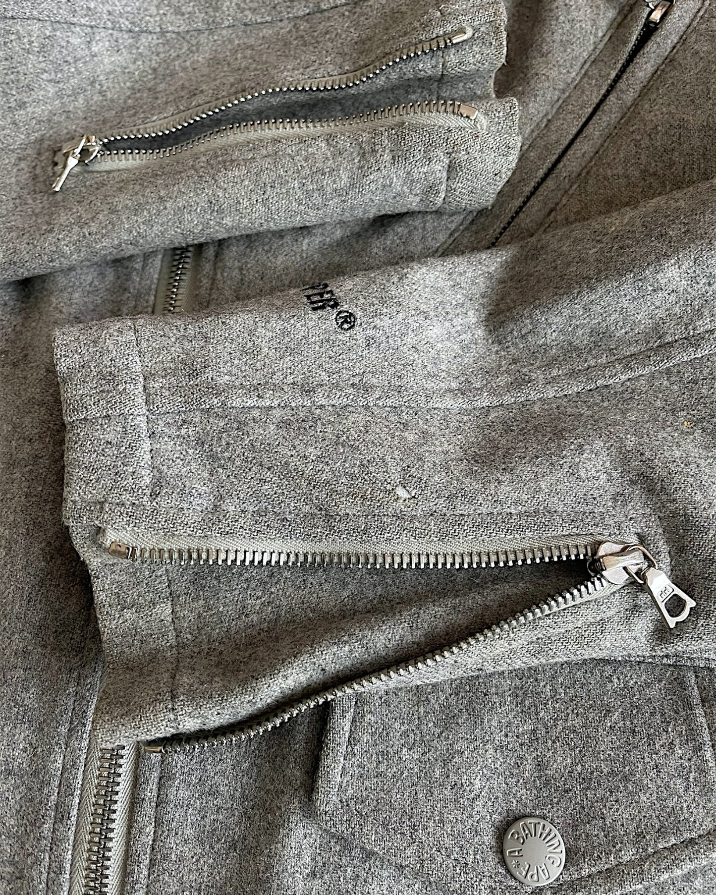 Bape 2000s Gore Windstopper Wool Riders Jacket