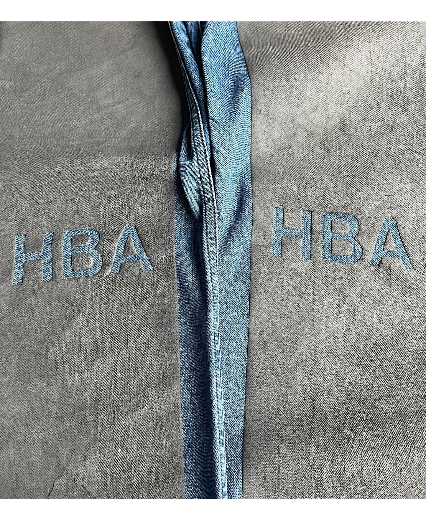 Hood By Air SS17 Rubber Panel HBA Knee Cutout Denim Jeans