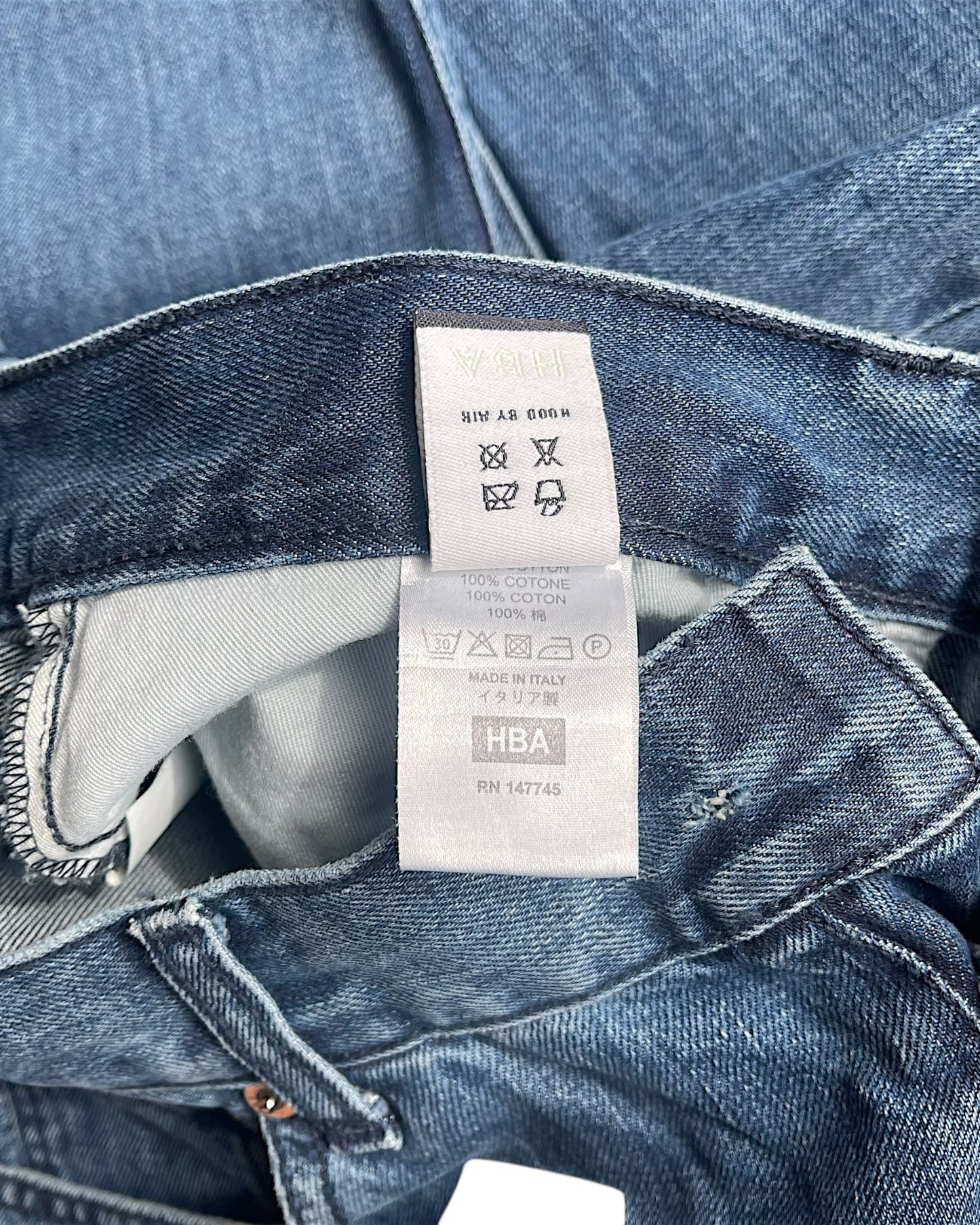 Hood By Air SS17 Rubber Panel HBA Knee Cutout Denim Jeans