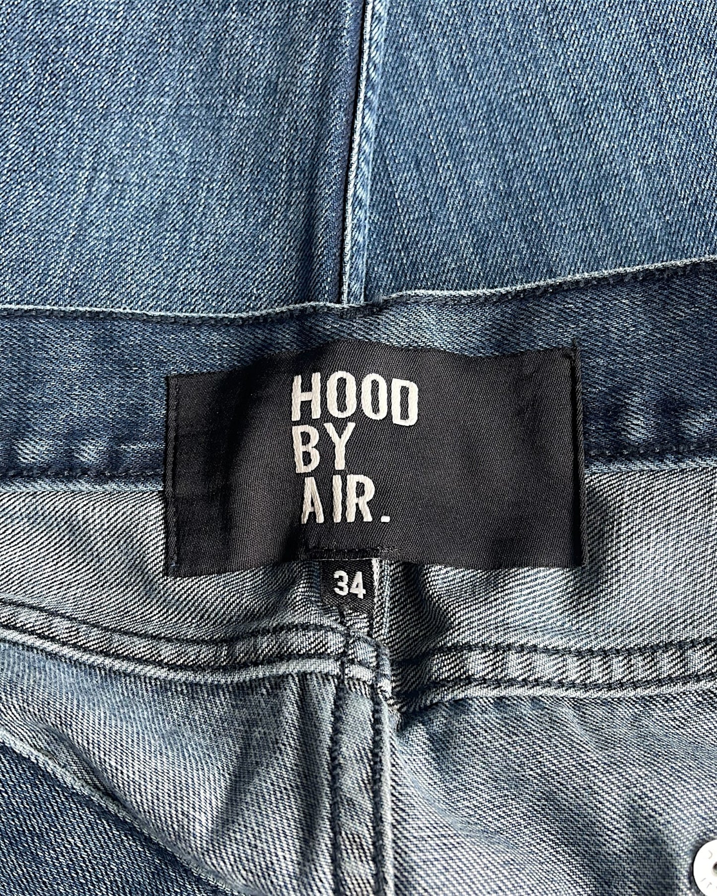 Hood By Air SS17 Rubber Panel HBA Knee Cutout Denim Jeans