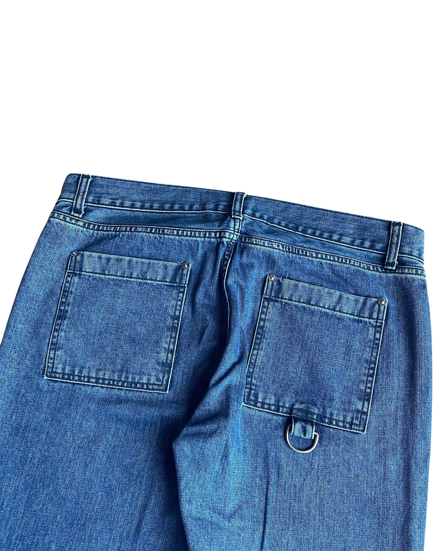 Hood By Air SS17 Rubber Panel HBA Knee Cutout Denim Jeans