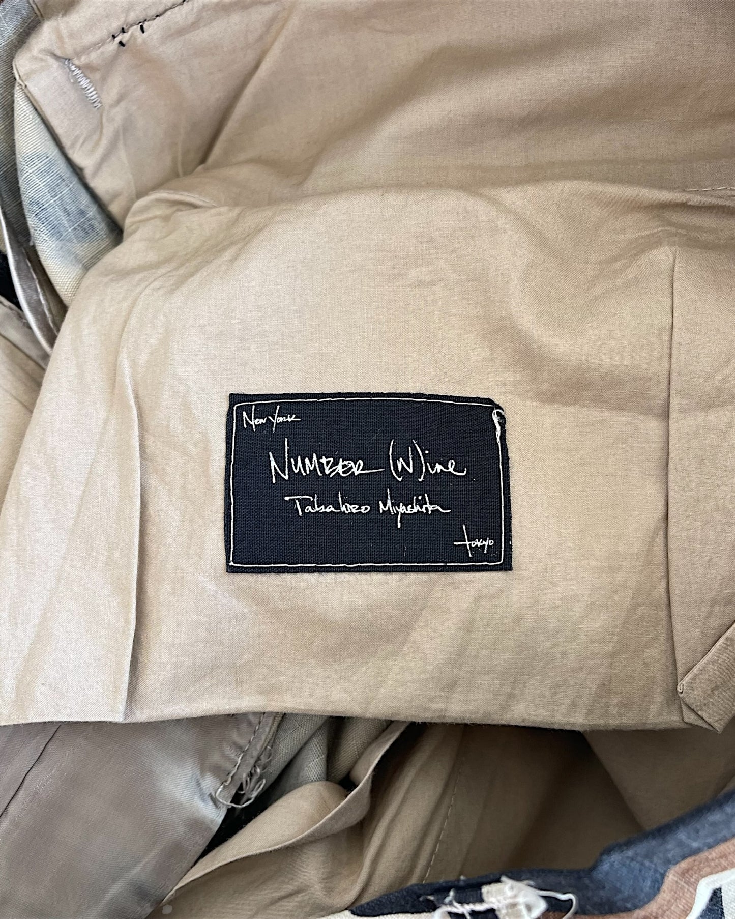 Number (N)ine AW04 'Give Peace A Chance' Heart Camo Cargo Bondage Pants